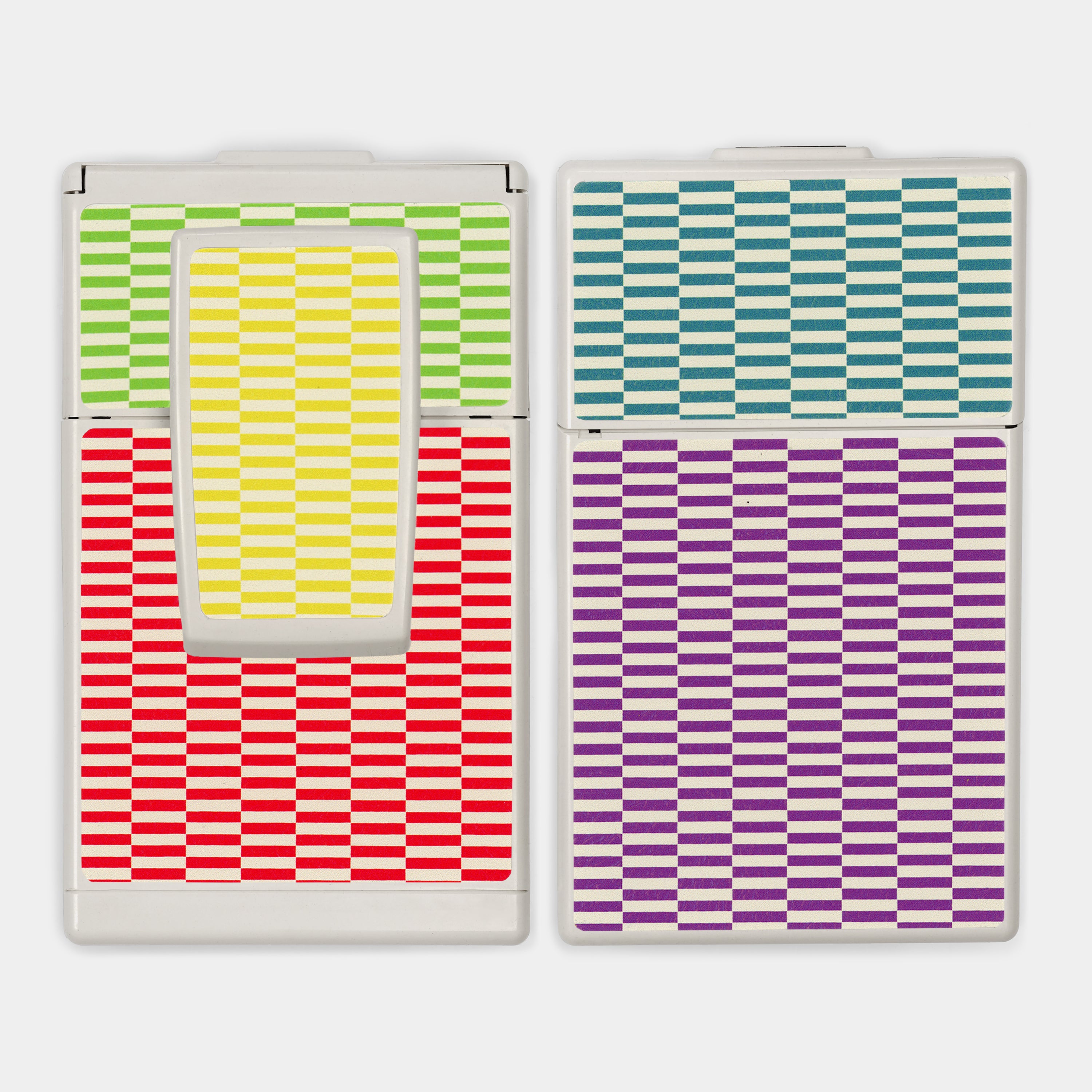 SX-70/SLR-680 Color Blocked Stripe Vegan Leather Camera Skins