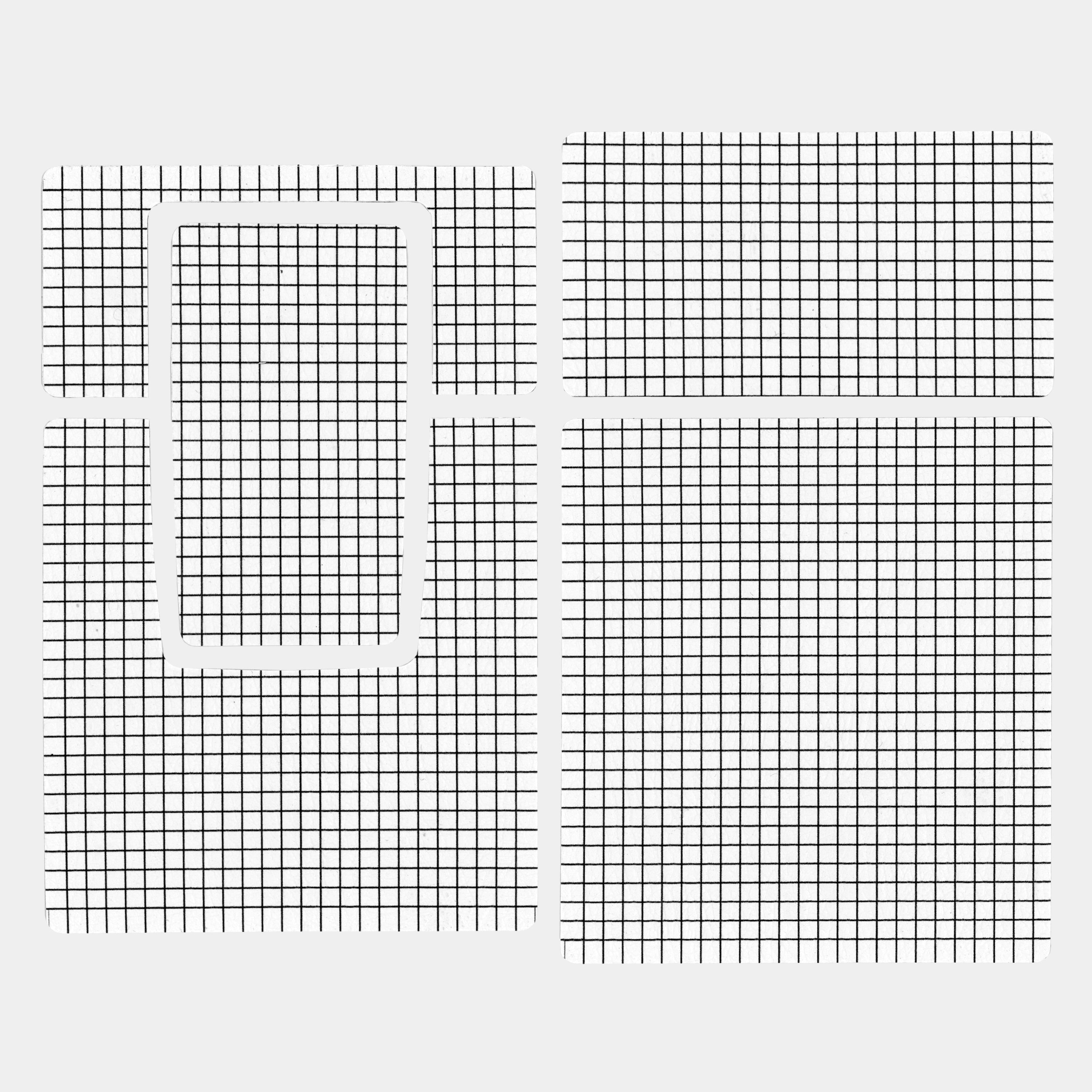 SX-70/SLR-680 White Grid Vegan Leather Camera Skins