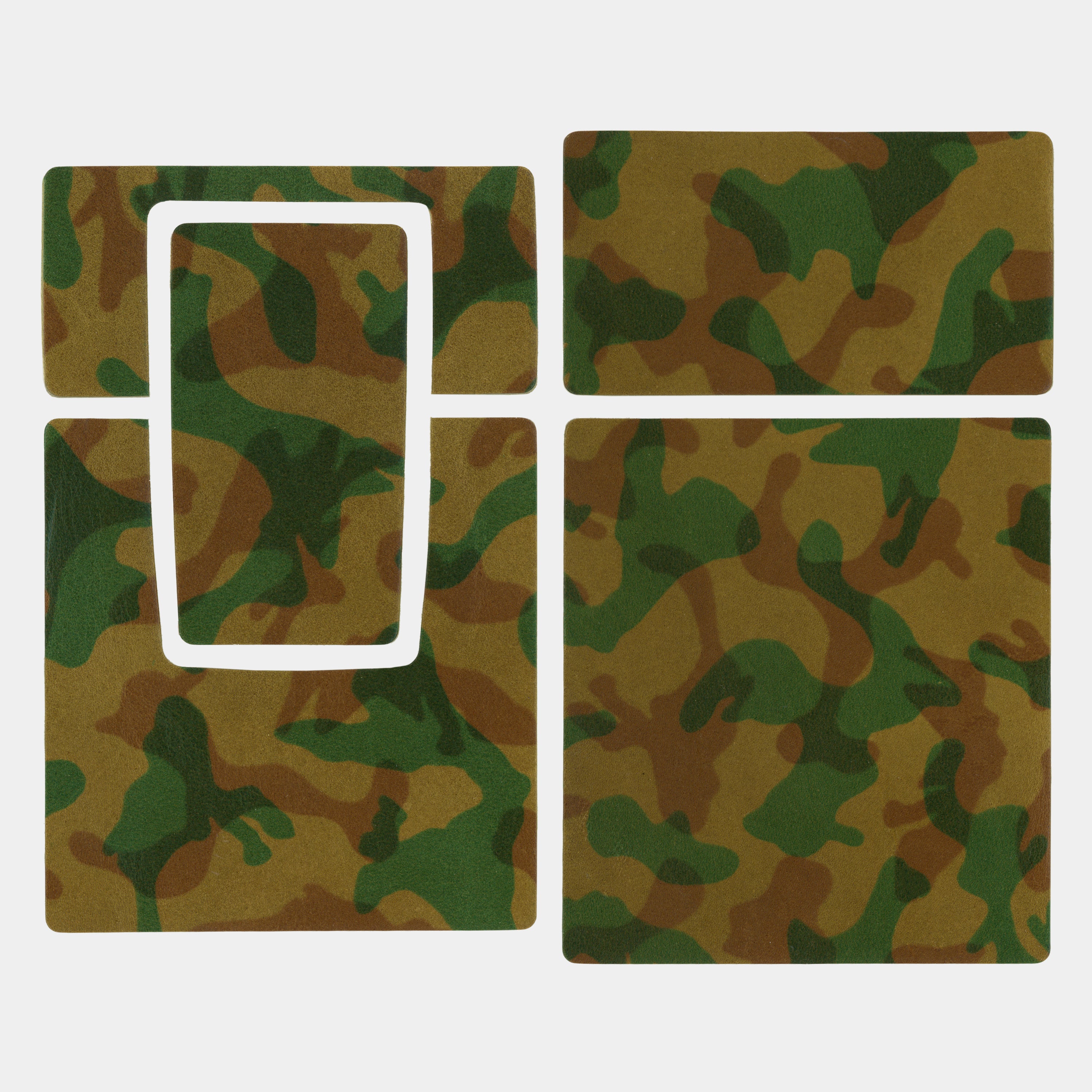SX-70/SLR-680 Woodlands Camo Print Leather Camera Skins