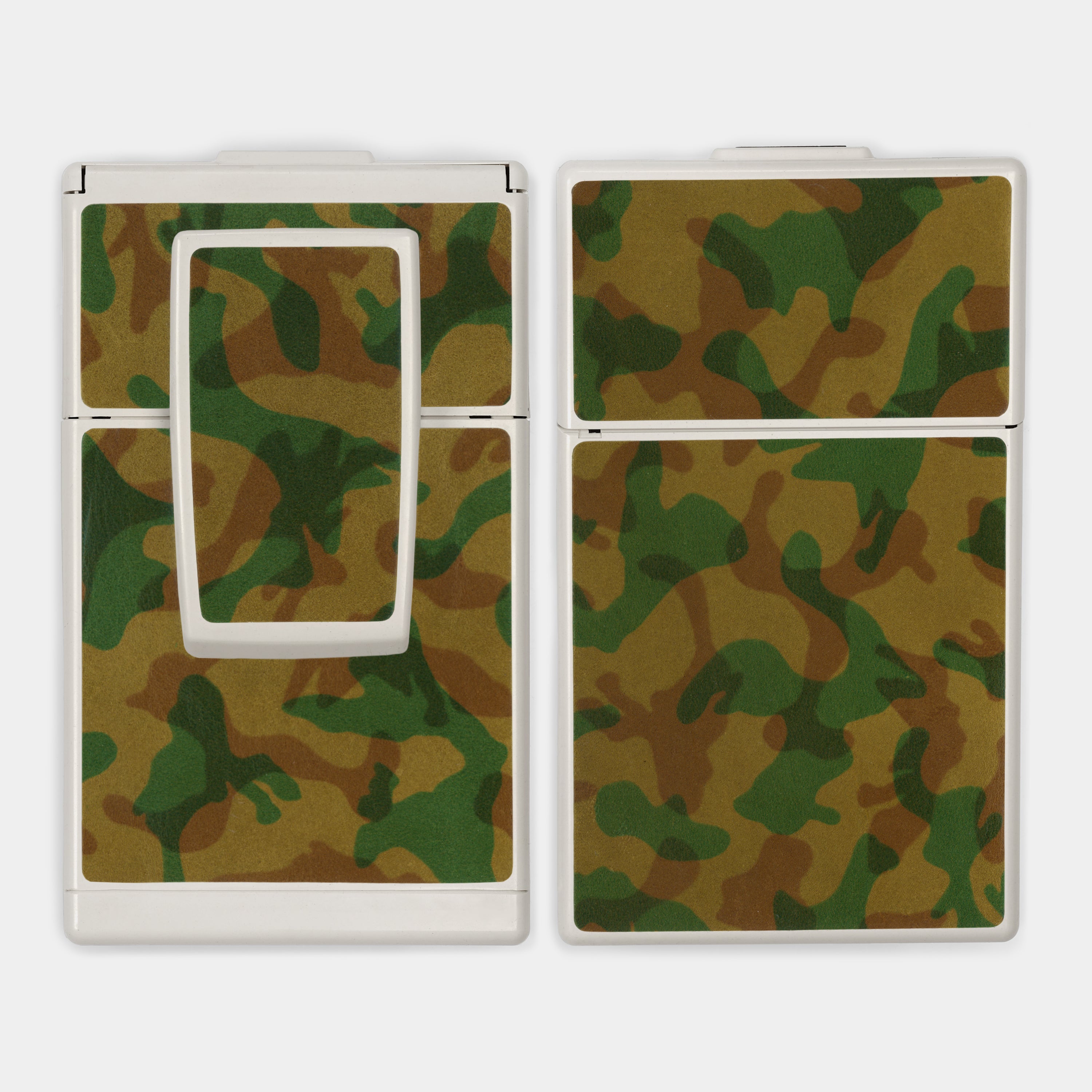 SX-70/SLR-680 Woodlands Camo Print Leather Camera Skins