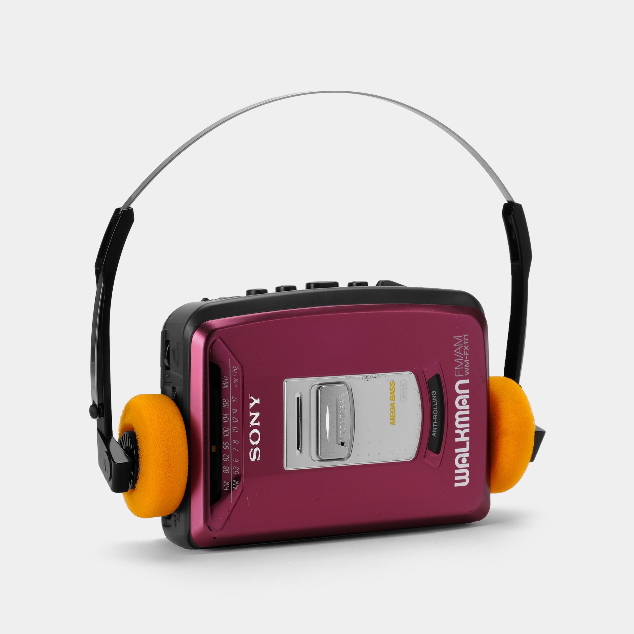 Sony Walkman WM-FX171 AM/FM Magenta Portable Cassette Player