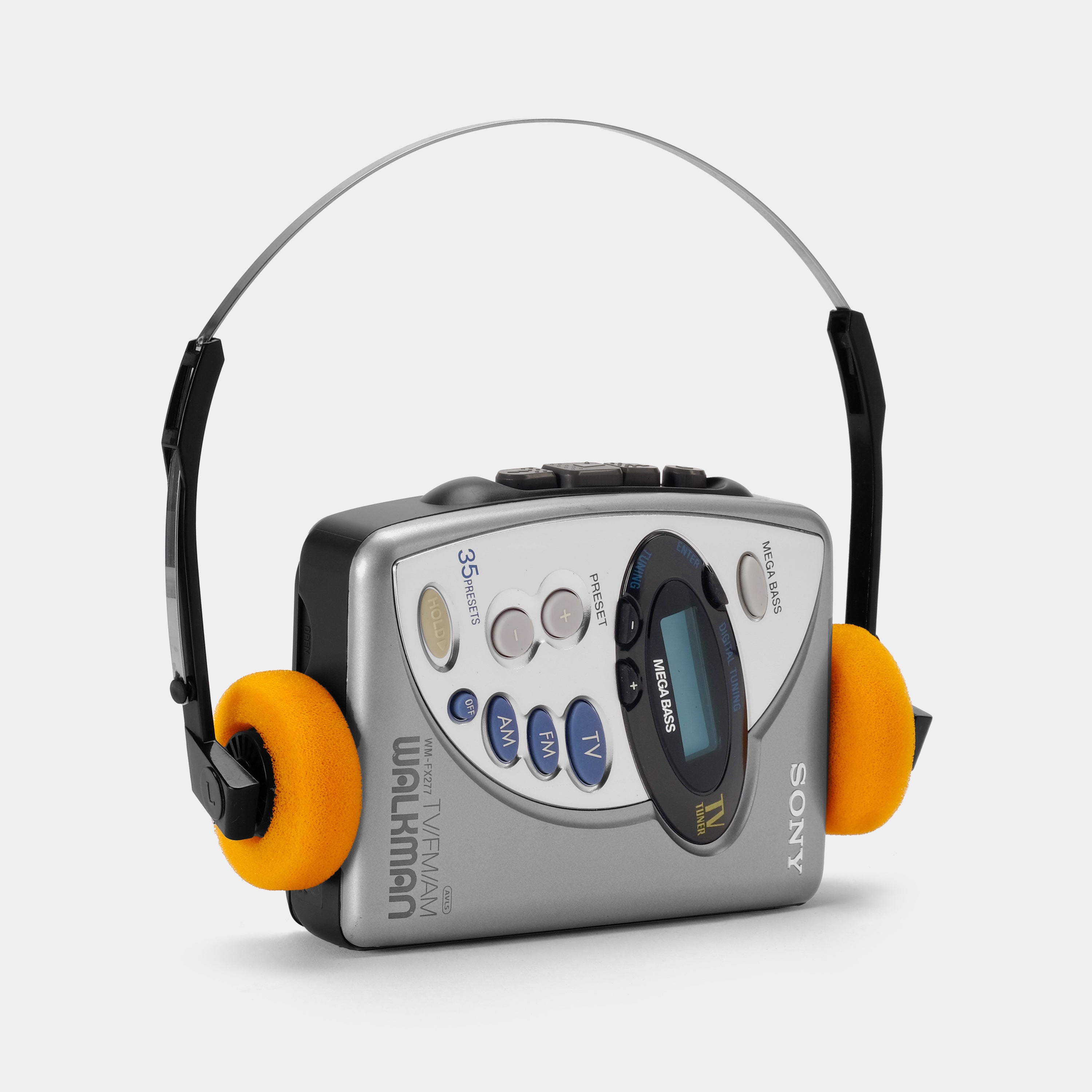 Sony Walkman WM-FX277 TV/AM/FM Portable Cassette Player with Case