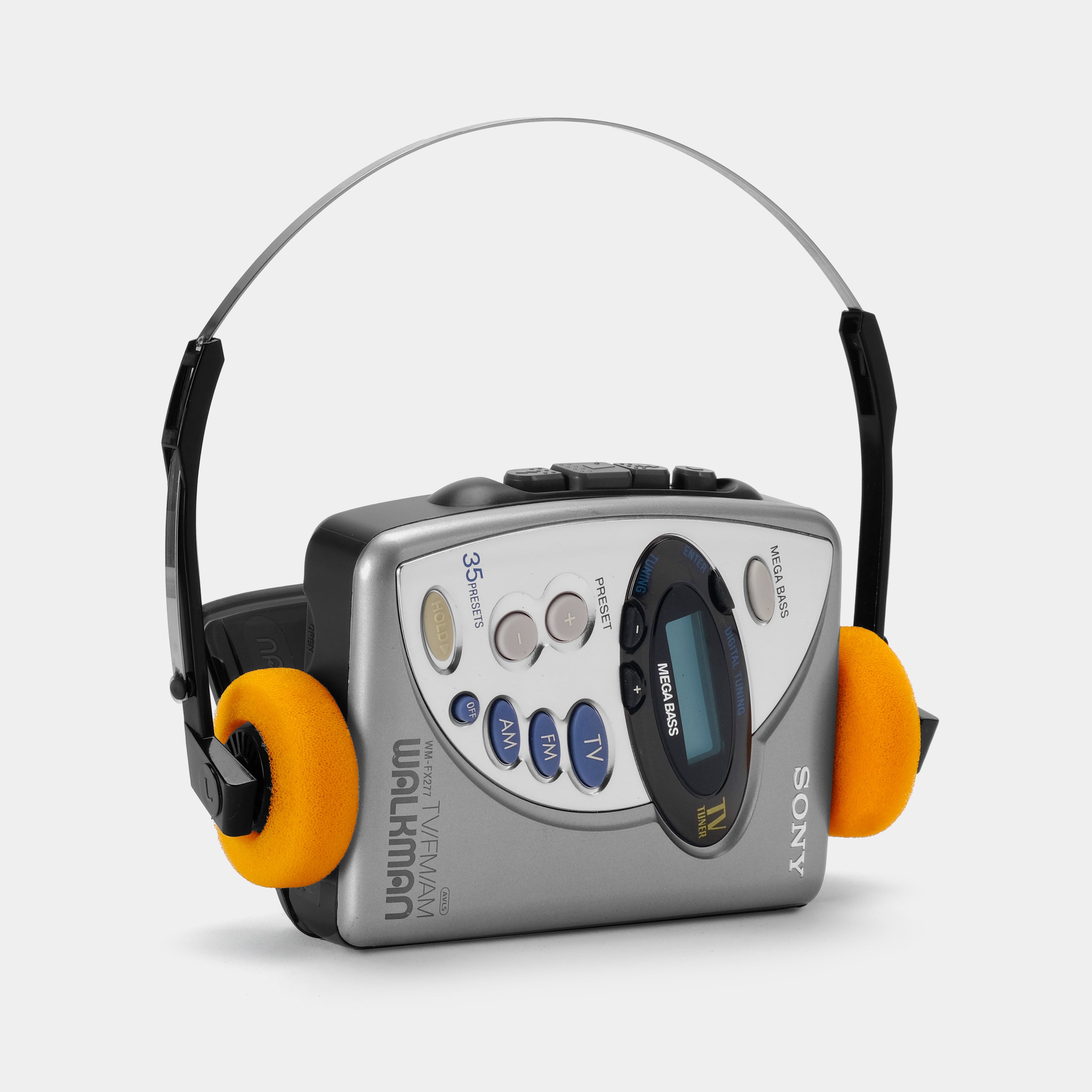 Sony Walkman WM-FX277 TV/AM/FM Portable Cassette Player with Case