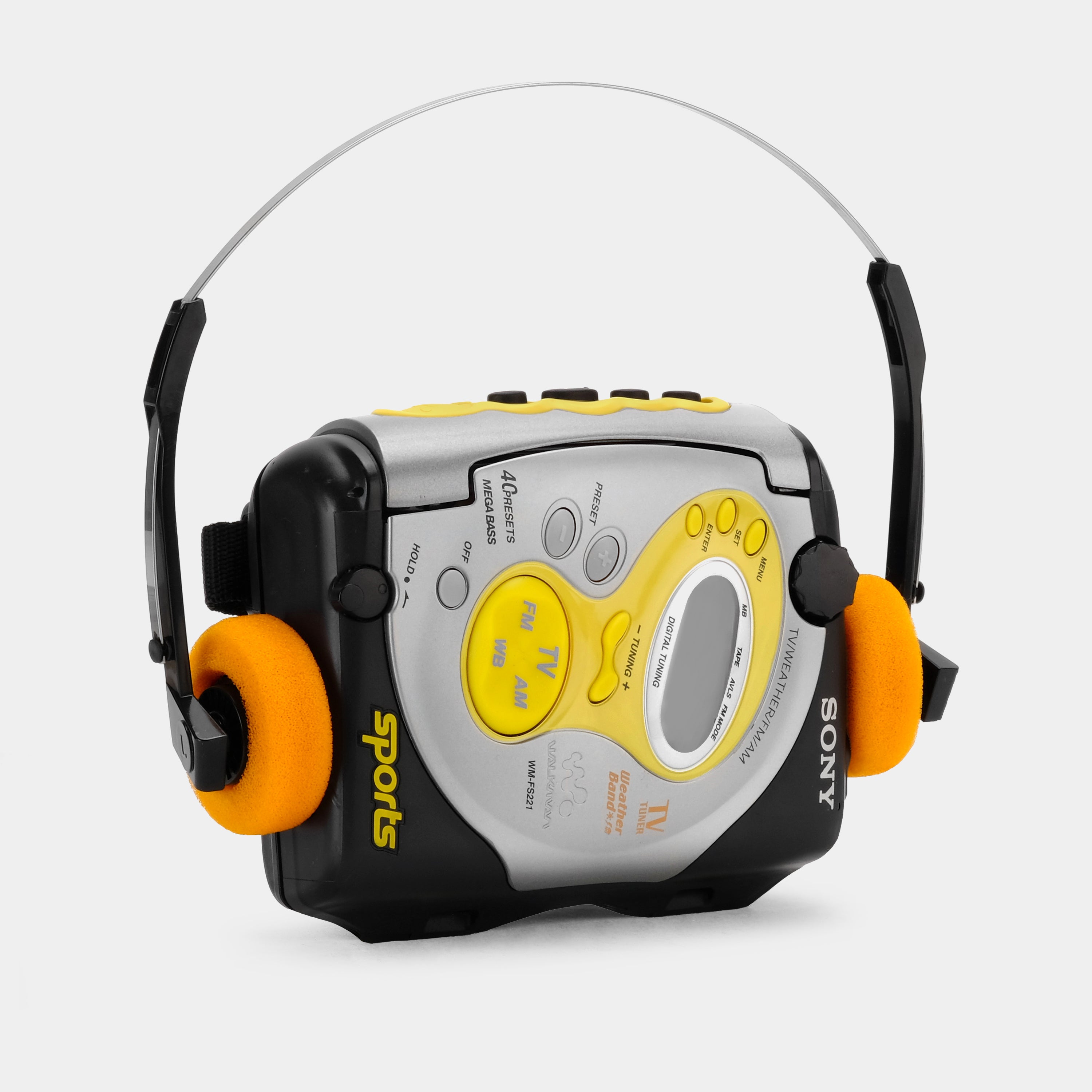 Sony Sports Walkman WM-FS221 AM/FM Portable Cassette Player