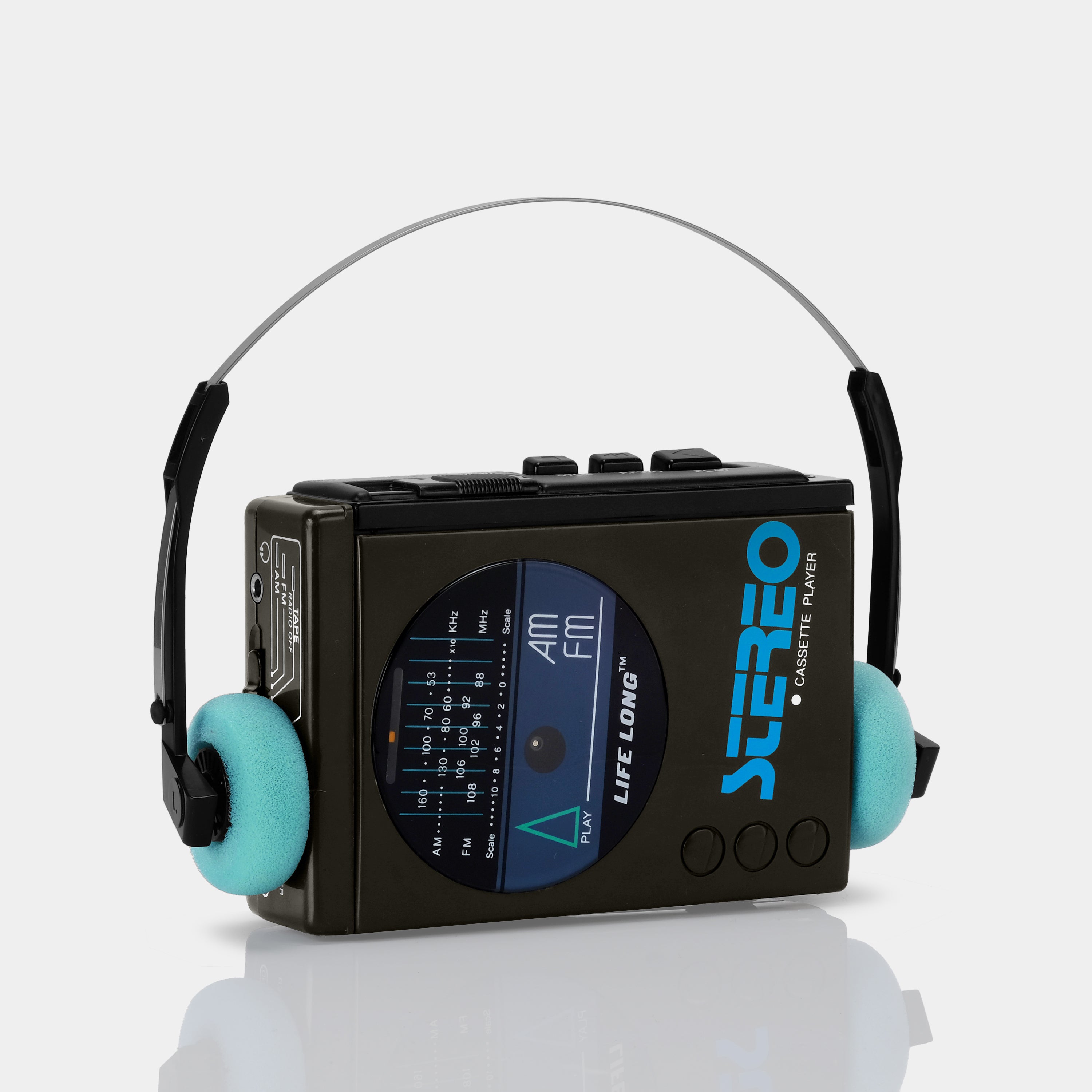 Life Long Model 2029 AM/FM Brown Stereo Cassette Player