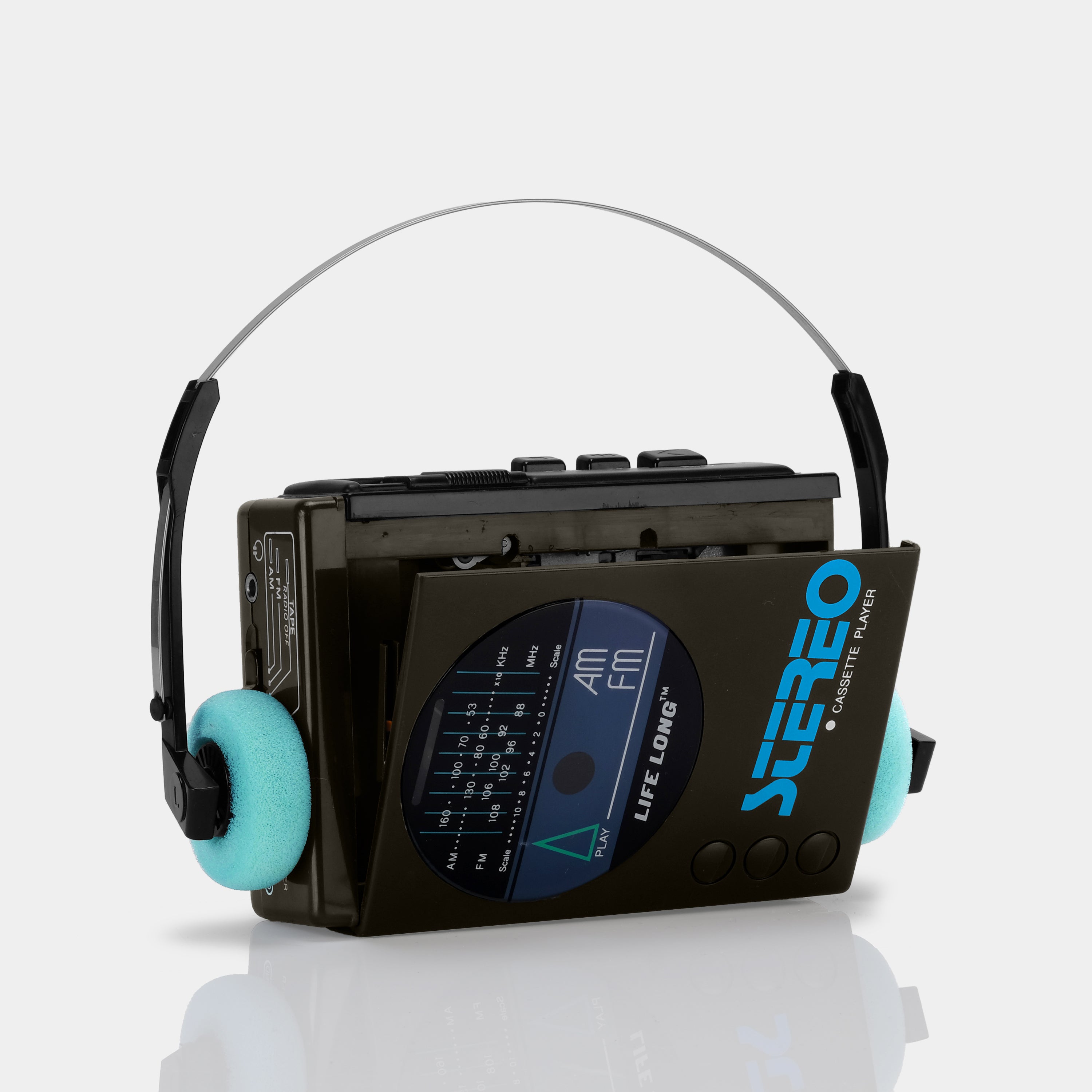 Life Long Model 2029 AM/FM Brown Stereo Cassette Player