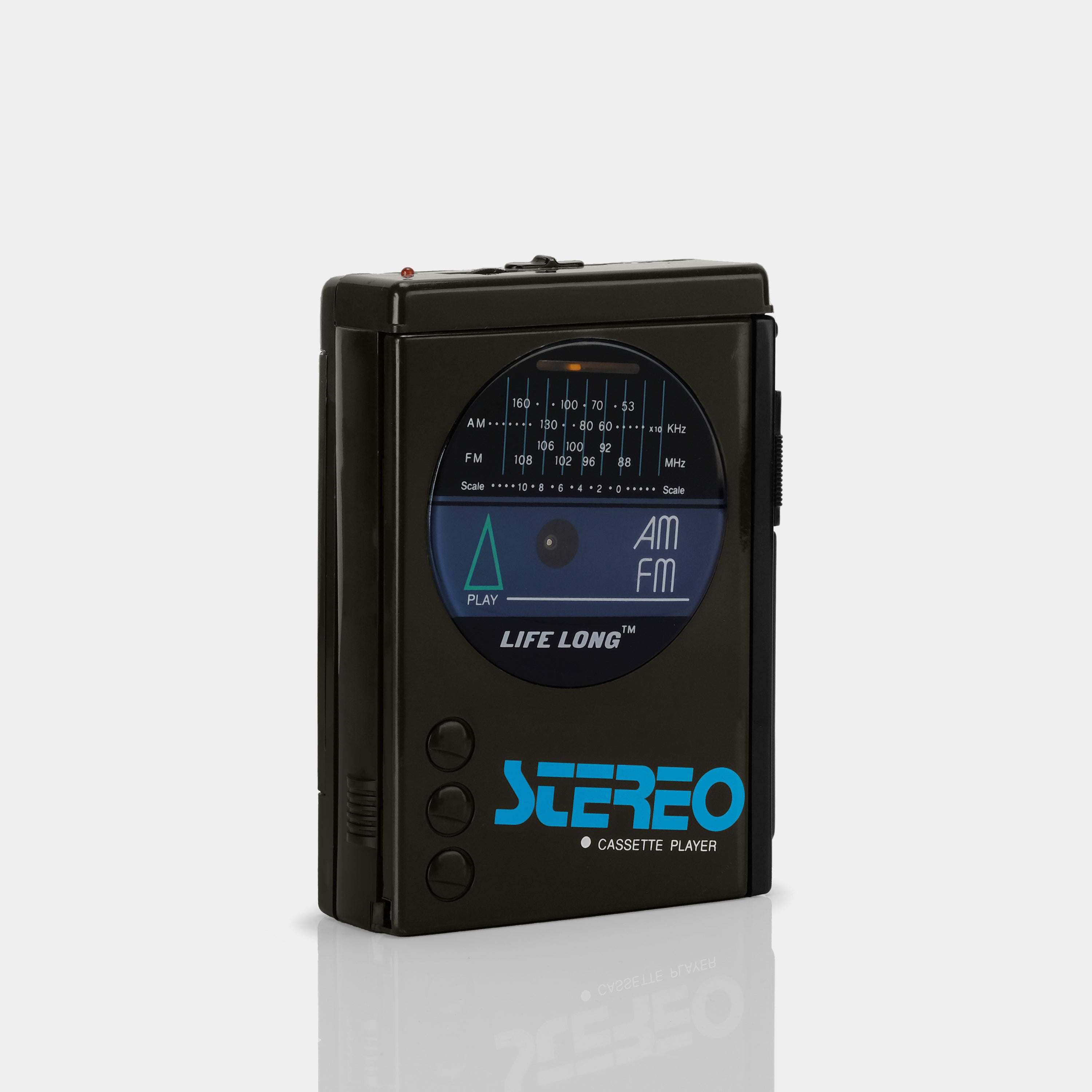 Life Long Model 2029 AM/FM Brown Stereo Cassette Player