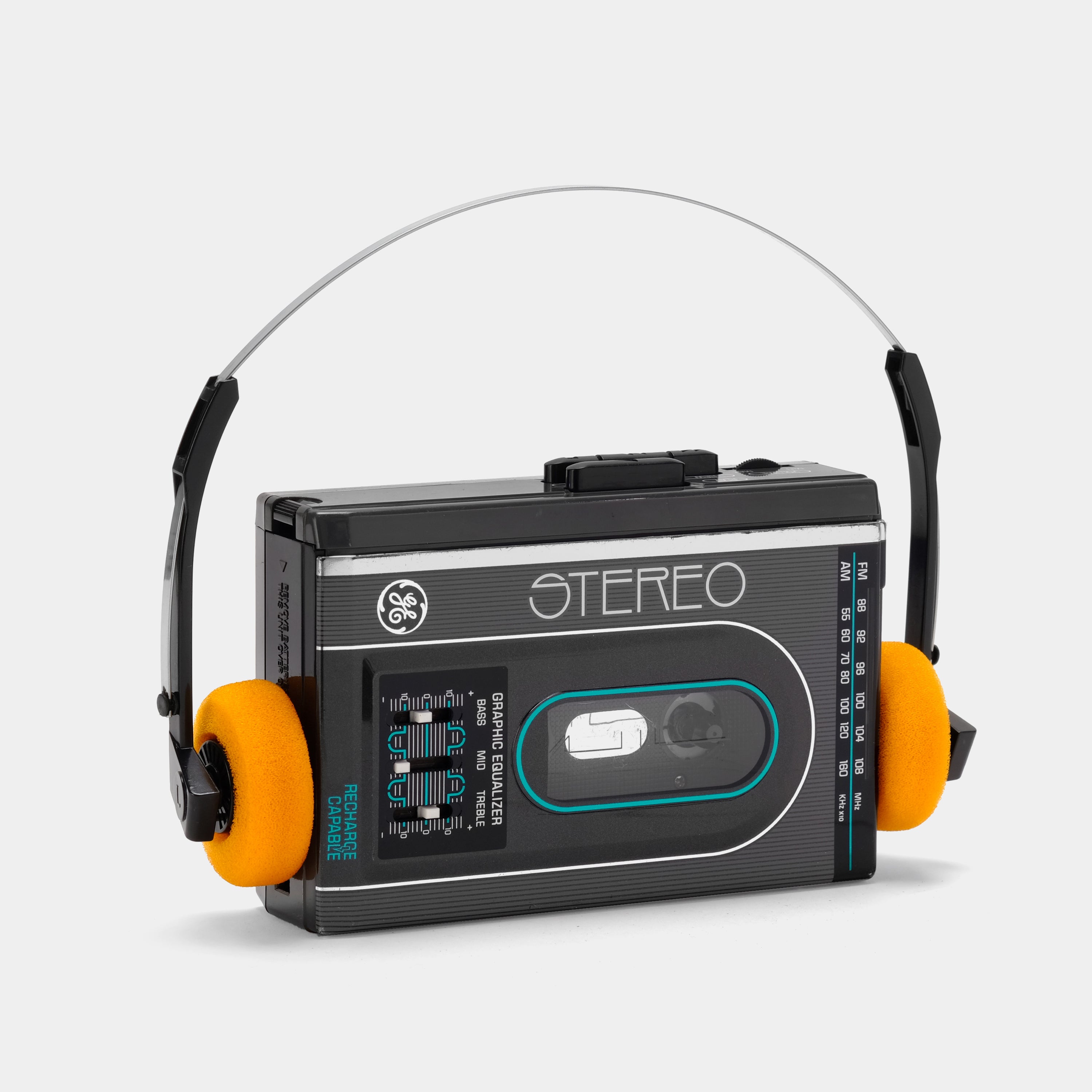 General Electric 3-5474A Stereo AM/FM Portable Cassette Player