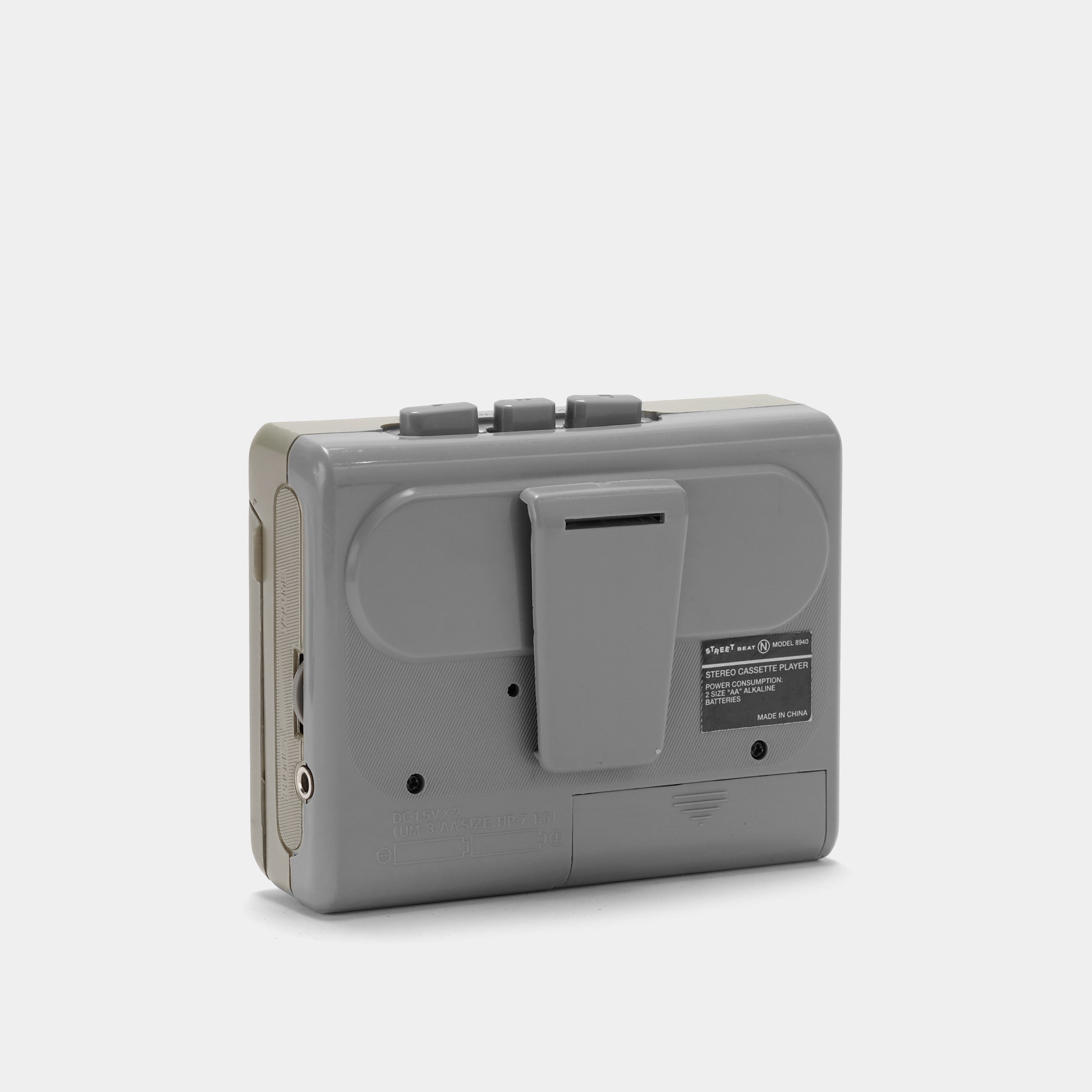 Street Beat Silver Portable Cassette Player