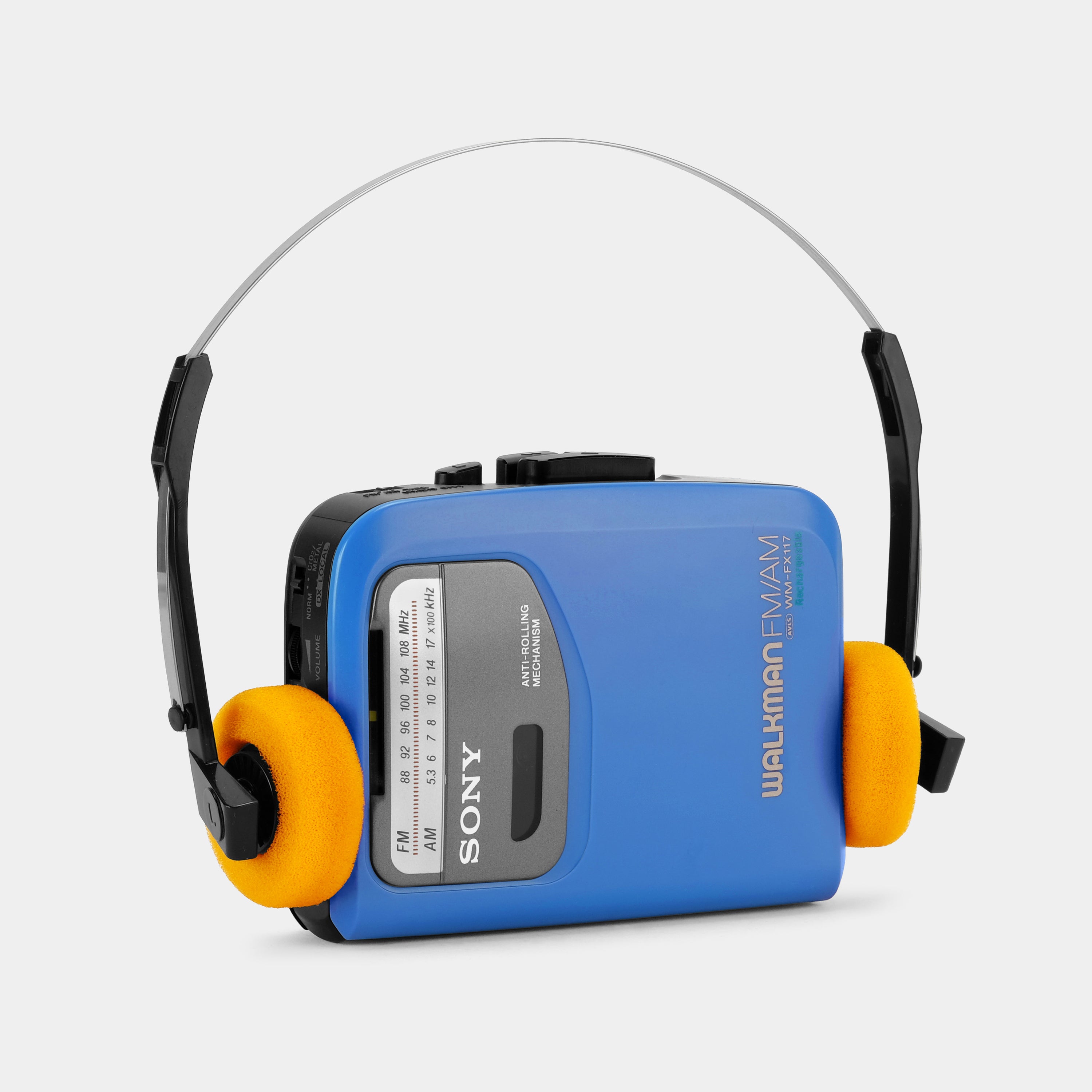 Sony Walkman WM-FX117 AM/FM Blue Portable Cassette Player