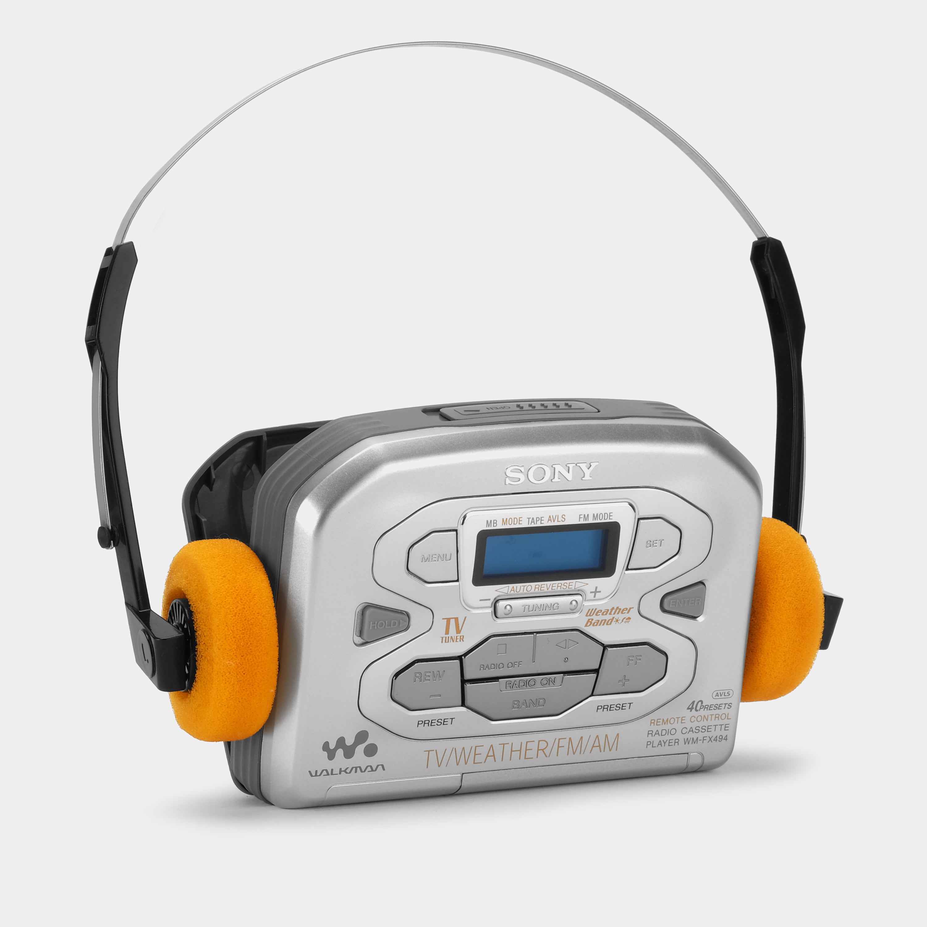Sony Walkman WM-FX494 TV/AM/FM Portable Cassette Player