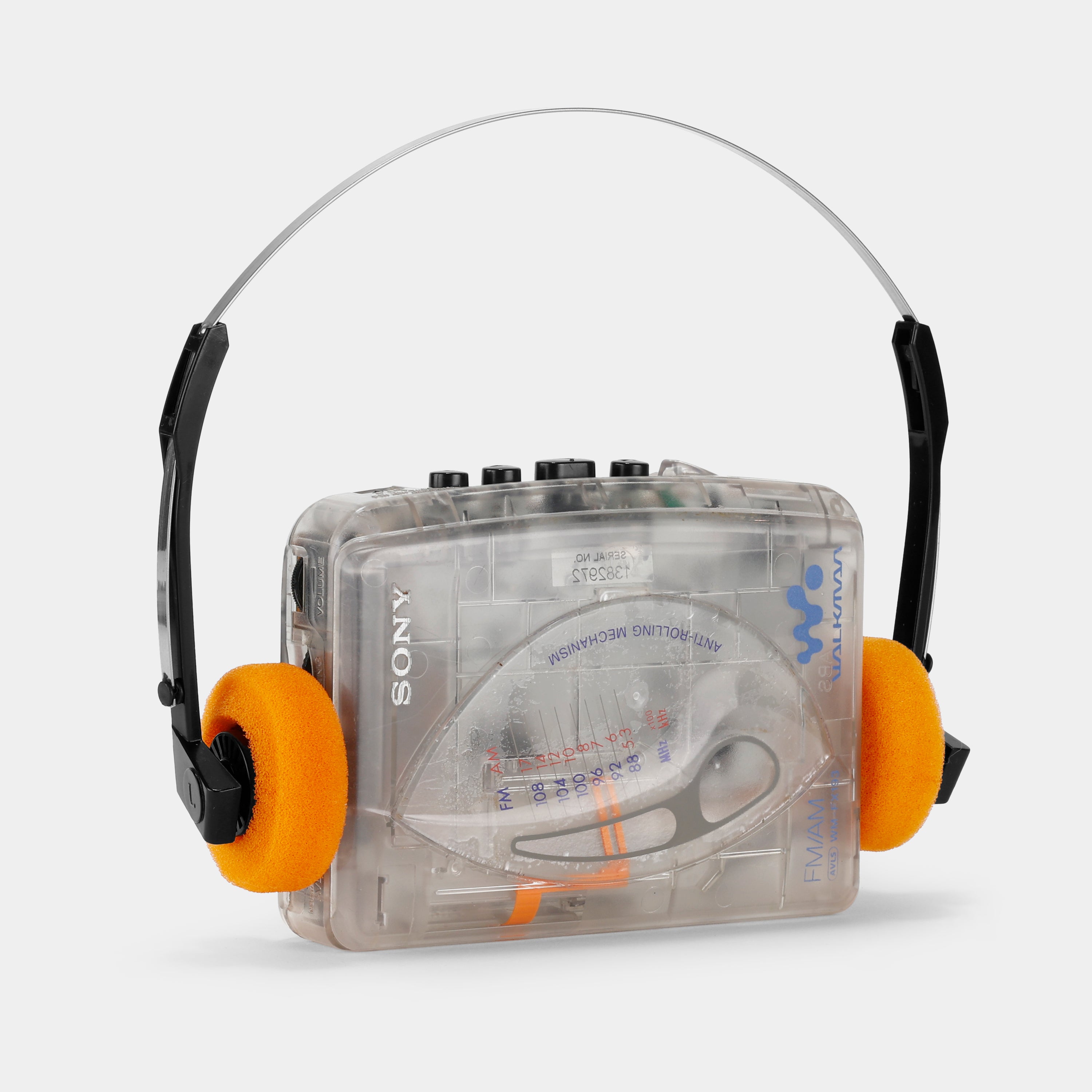 Sony WM-FX193FP Clear AM/FM Portable Cassette Player