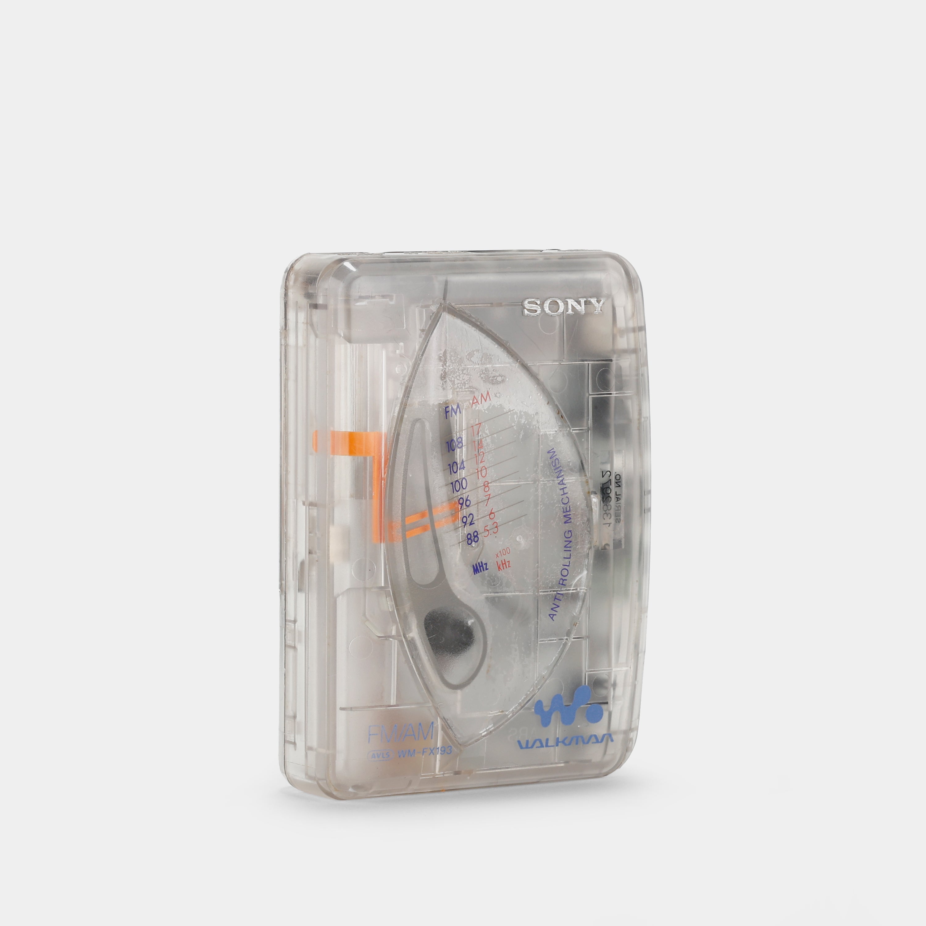 Sony WM-FX193FP Clear AM/FM Portable Cassette Player
