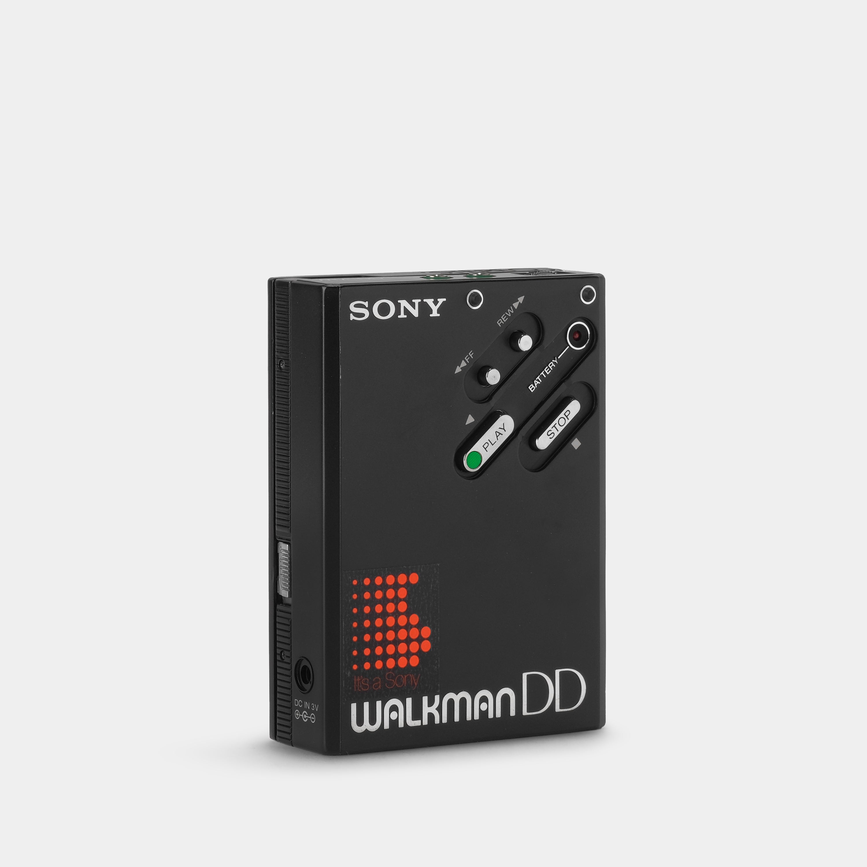 Sony Walkman WM-DD Black Portable Cassette Player and Case