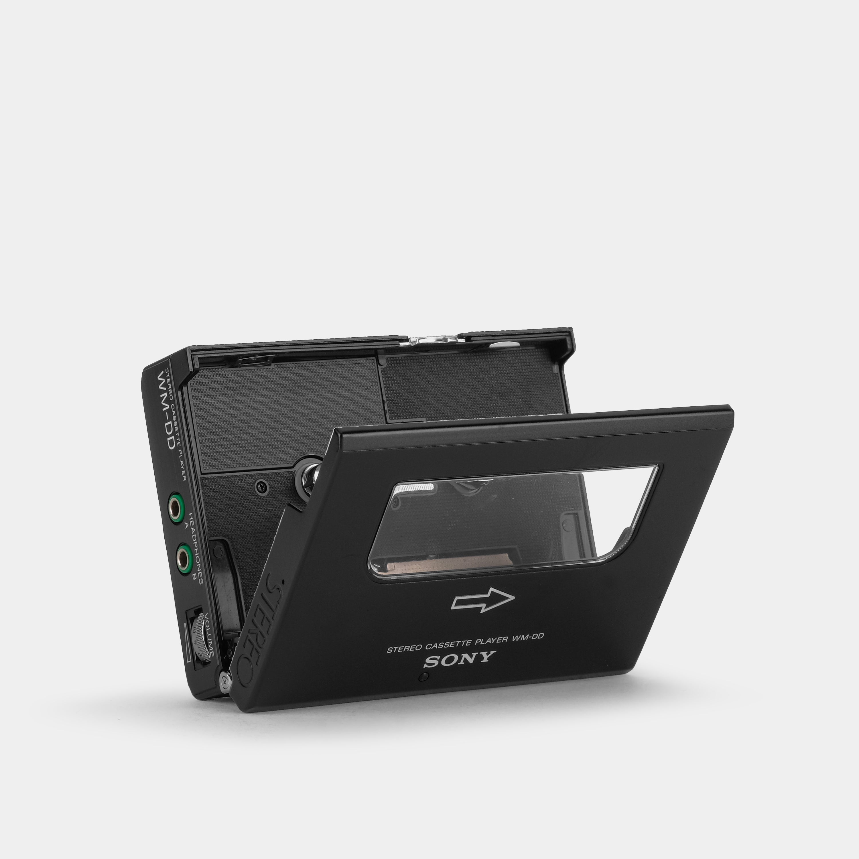 Sony Walkman WM-DD Black Portable Cassette Player and Case