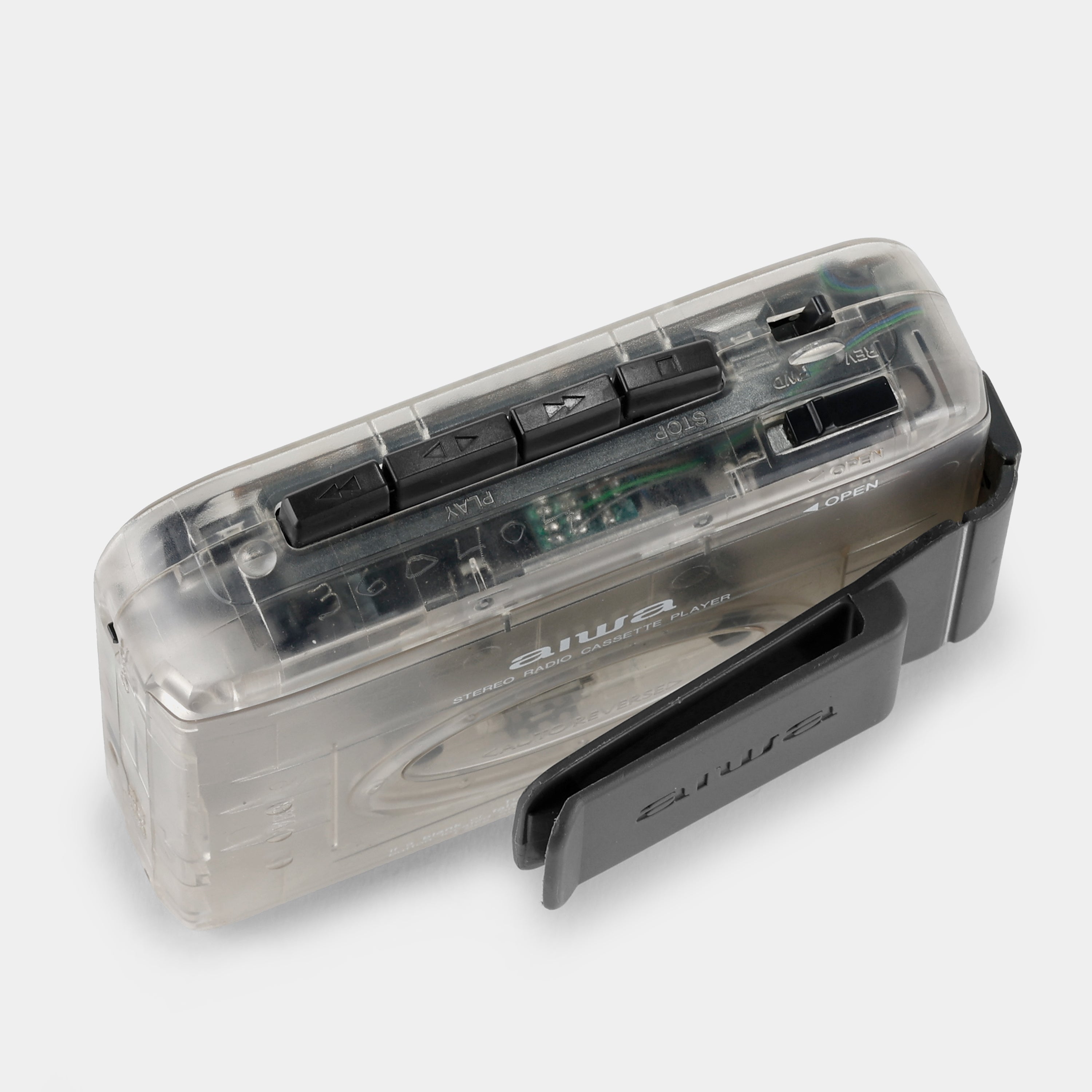 Aiwa TX491 Clear Portable Cassette Player