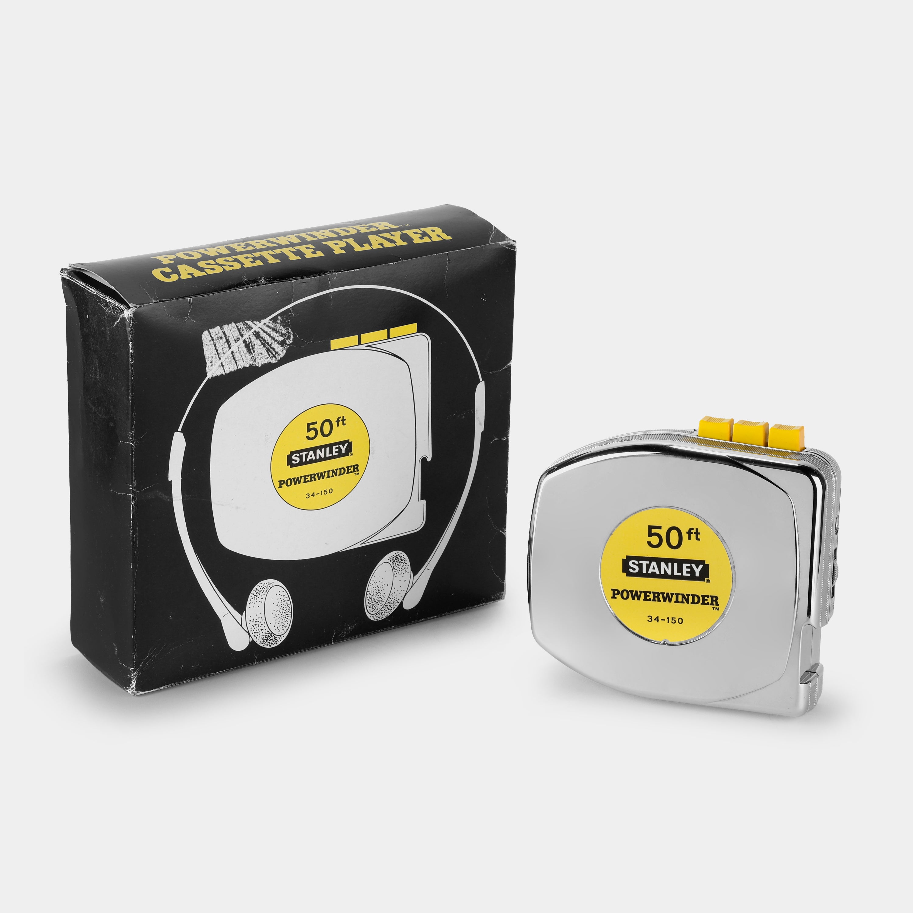 Stanley Powerwinder Tape Measure Cassette Player