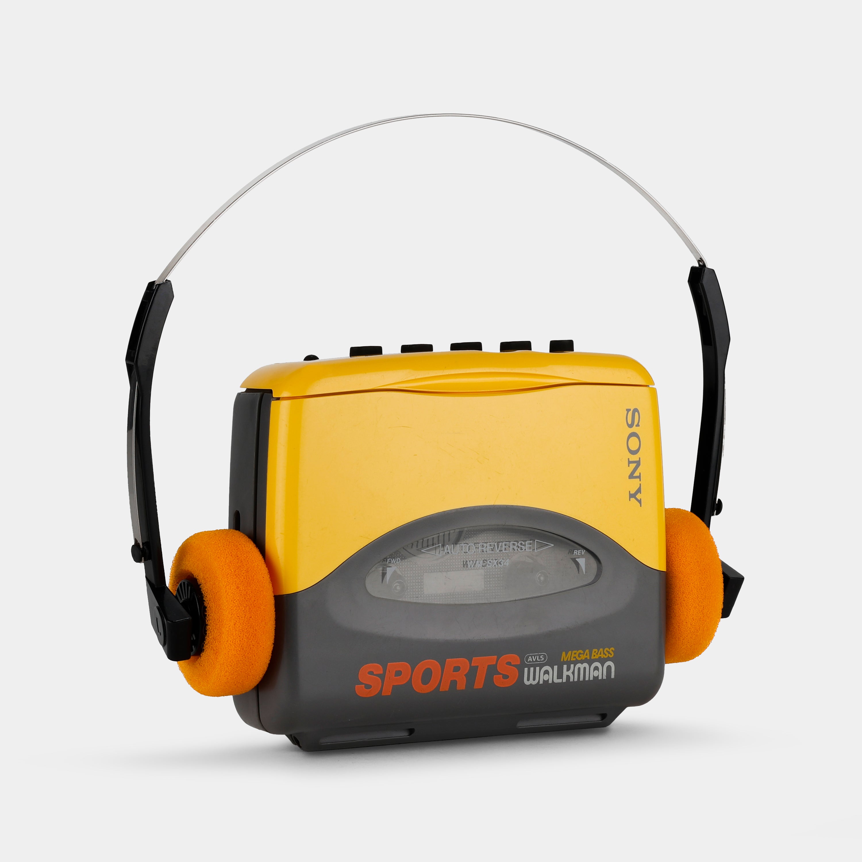 Sony Sports Walkman WM-SX34 Yellow Portable Cassette Player