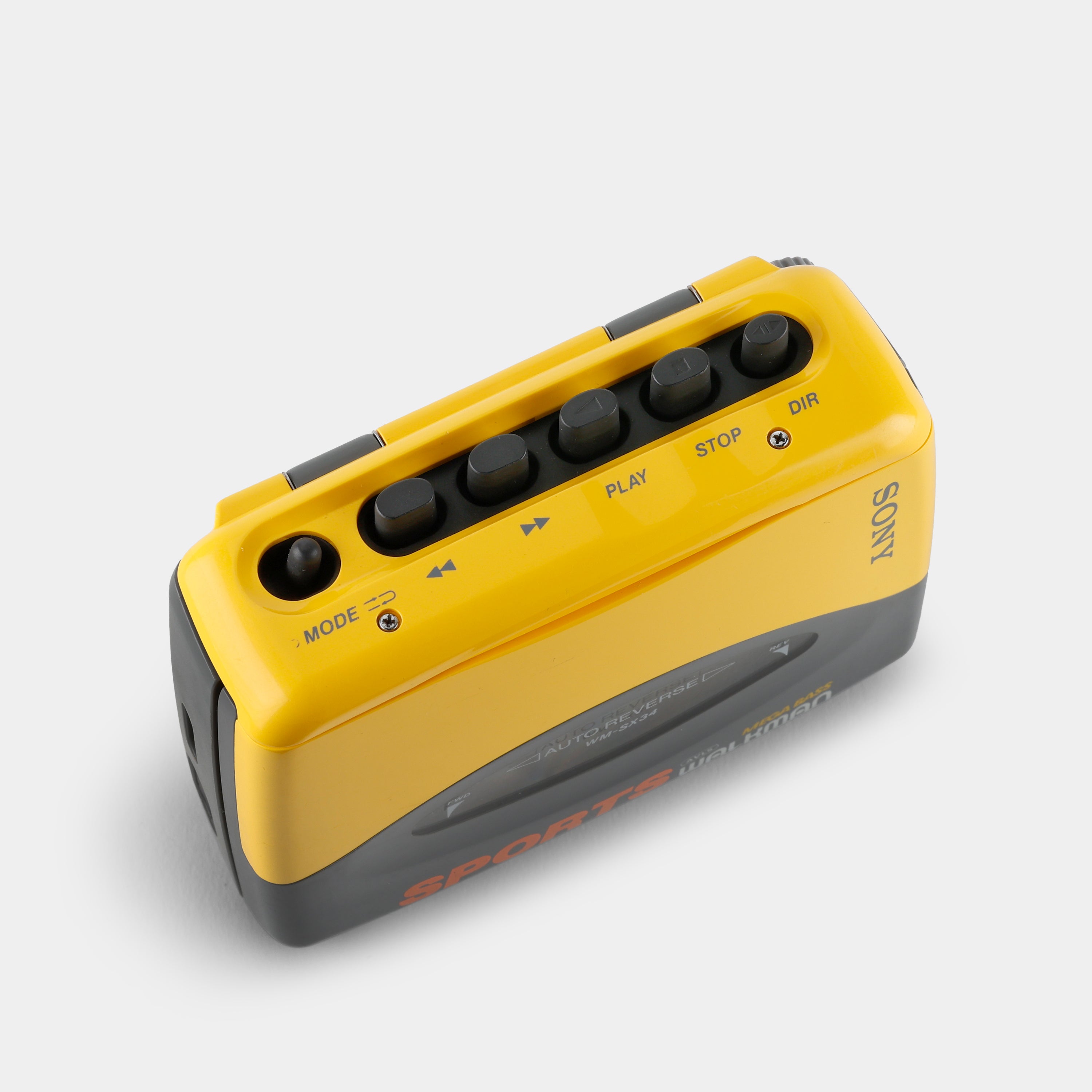 Sony Sports Walkman WM-SX34 Yellow Portable Cassette Player