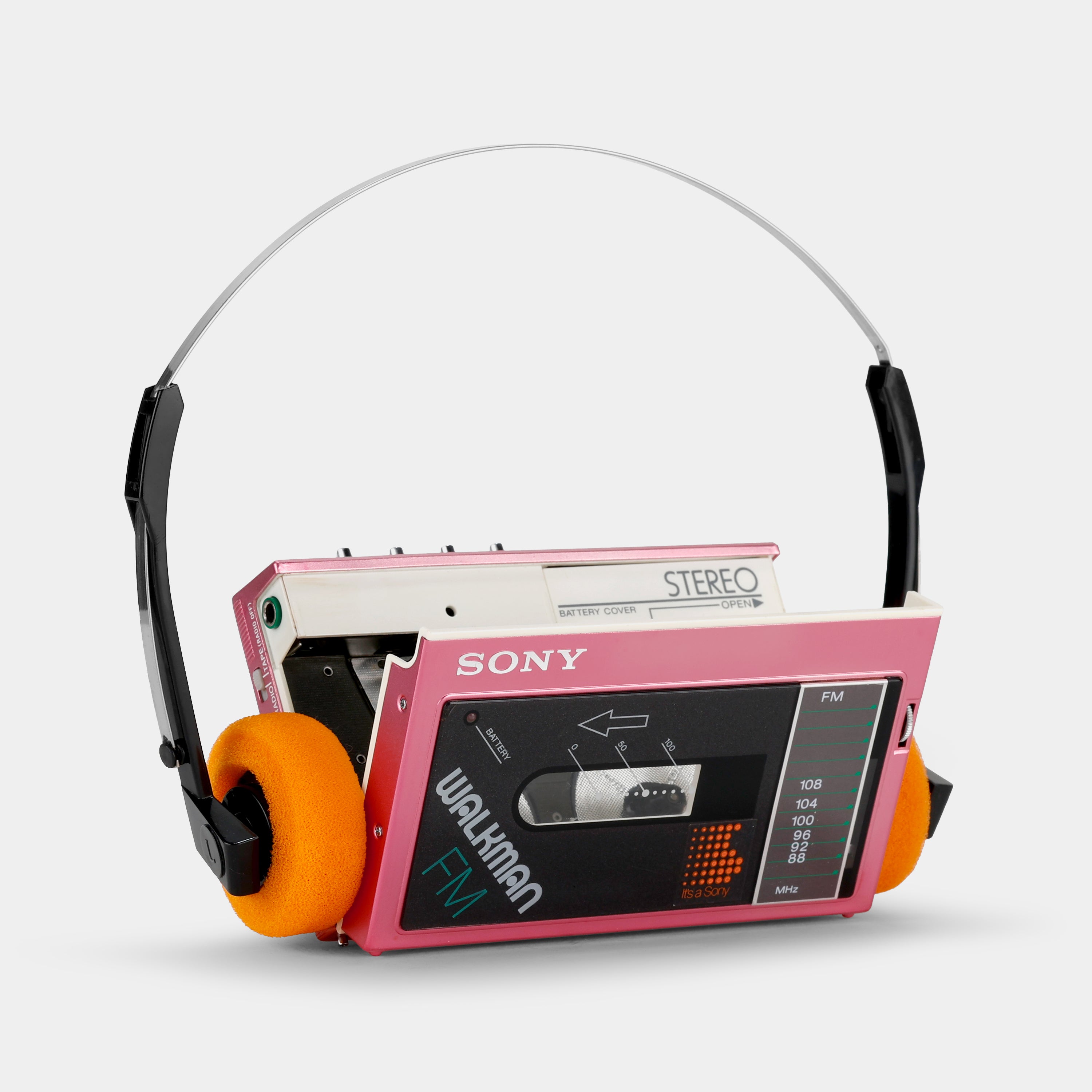 Sony WM-F20 Pink FM Portable Cassette Player