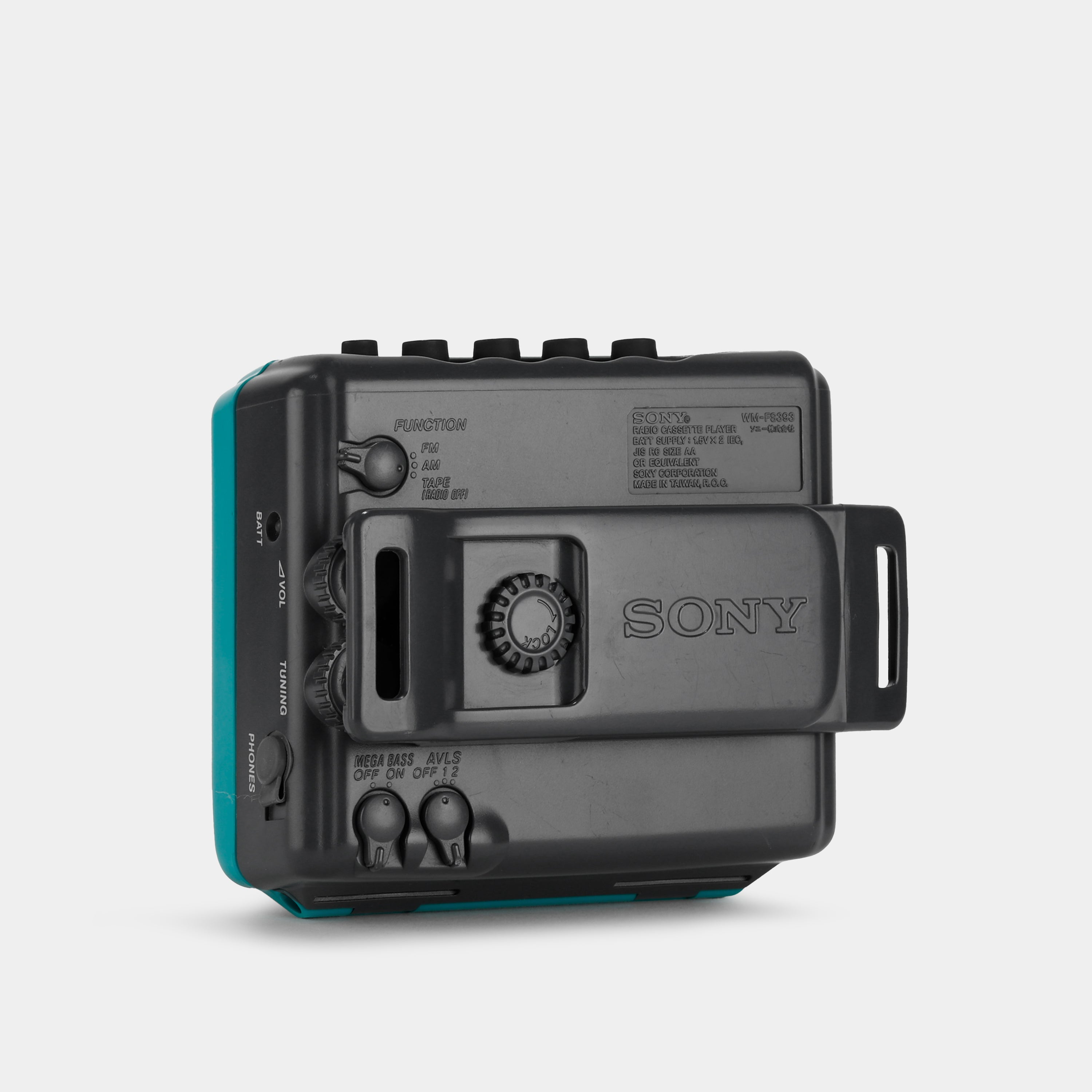 Sony Sports Walkman WM-FS393 Teal AM/FM Portable Cassette Player