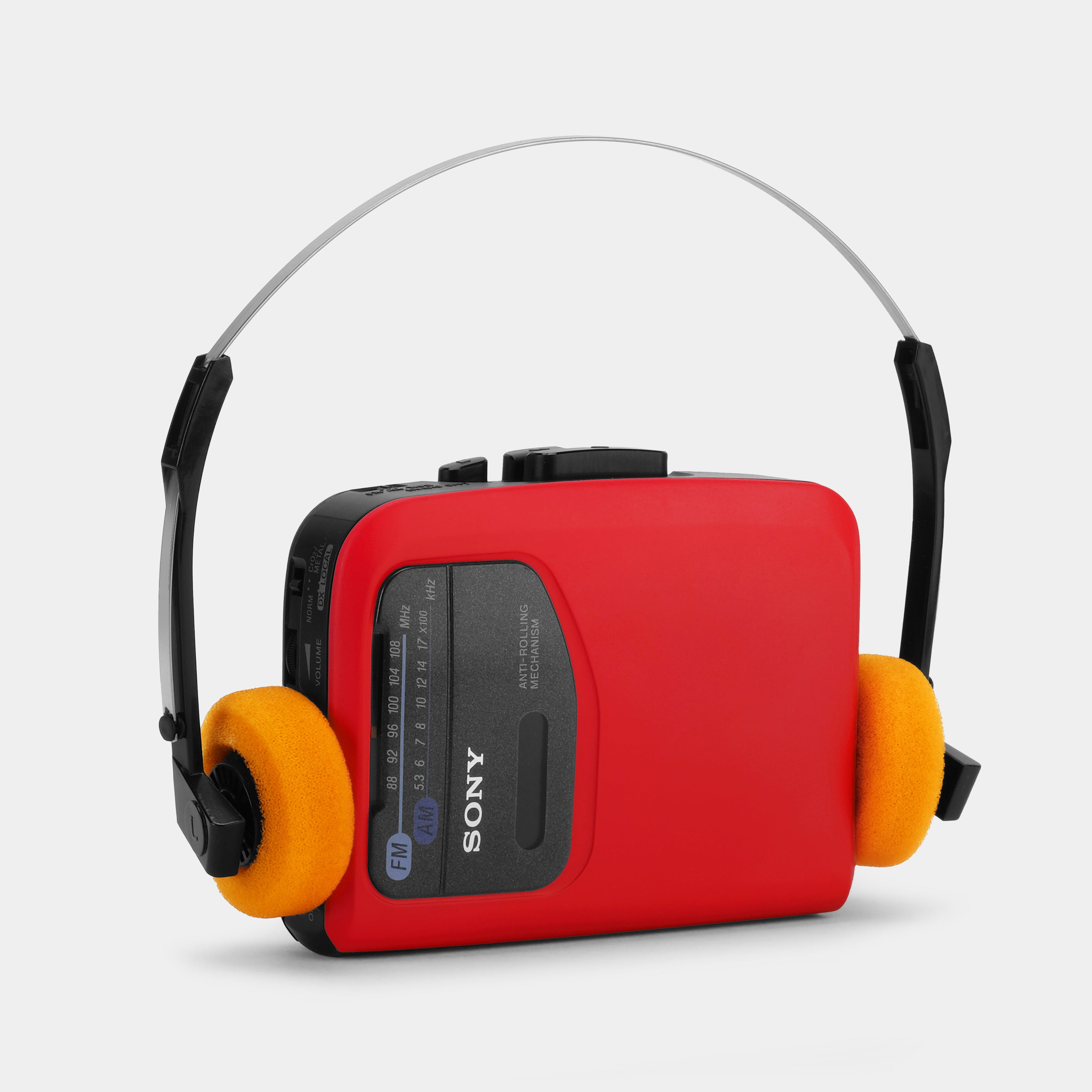 Sony Walkman WM-FX101 AM/FM Red Portable Cassette Player
