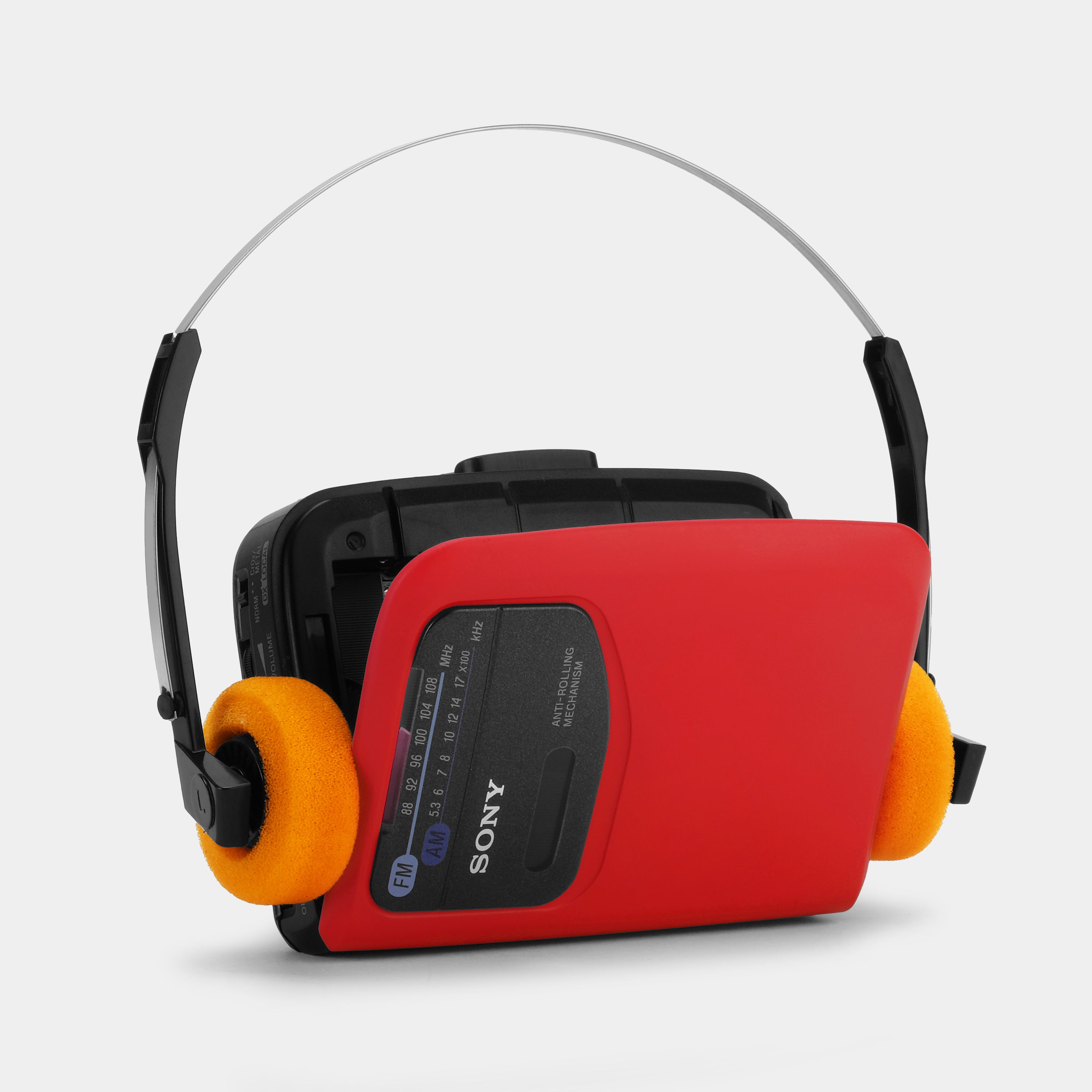 Sony Walkman WM-FX101 AM/FM Red Portable Cassette Player