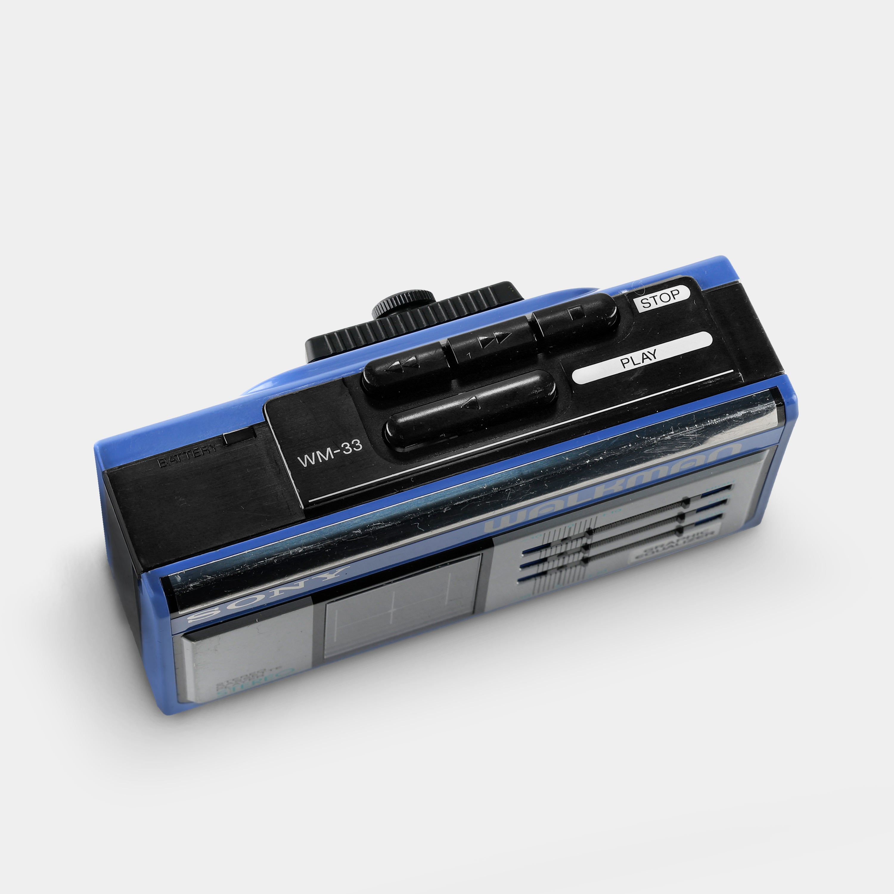 Sony Walkman WM-33 Blue Portable Cassette Player