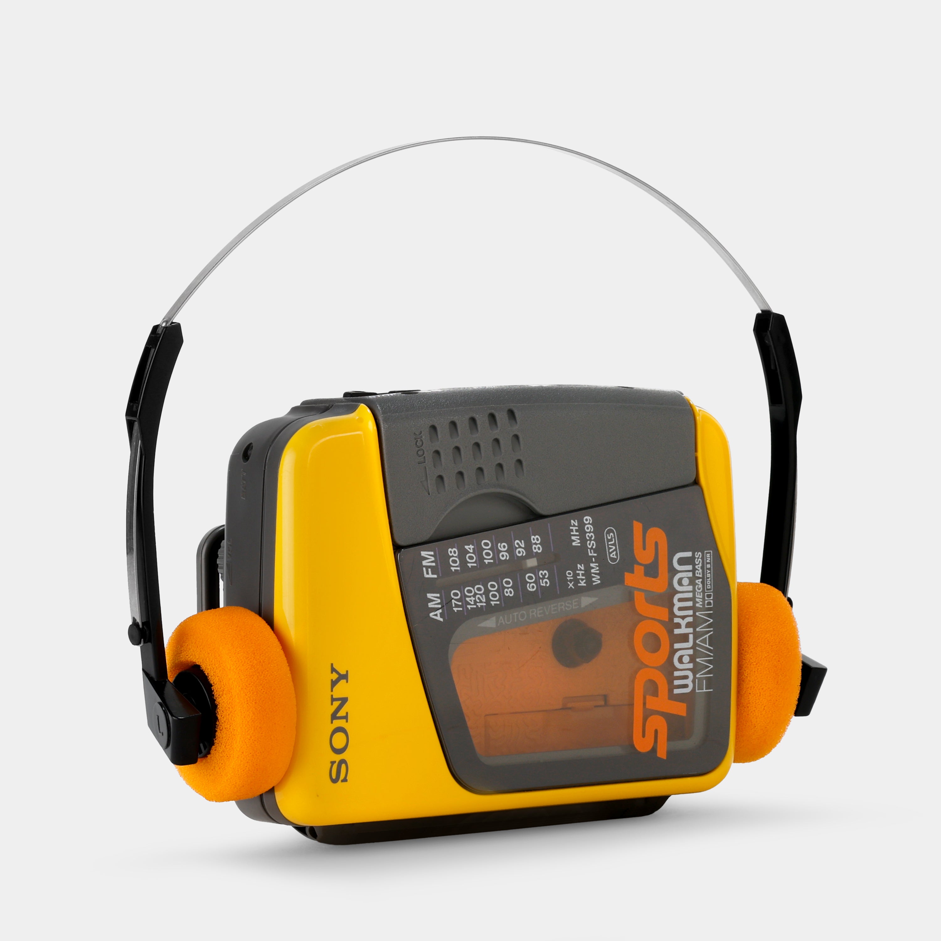 Sony Sports Walkman WM-FS399 AM/FM Yellow Portable Cassette Player