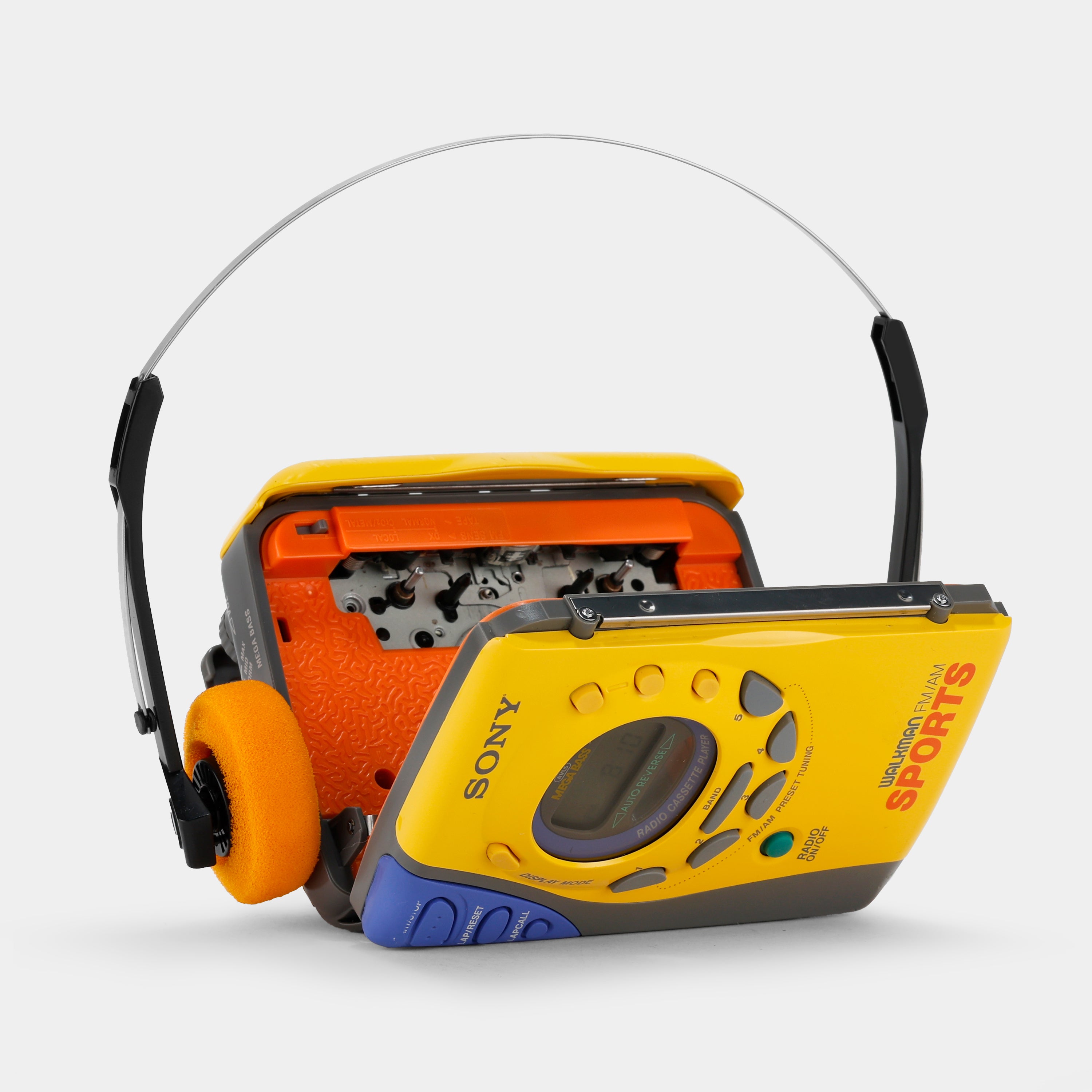 Sony Sports Walkman WM-FS493 AM/FM Yellow Portable Cassette Player