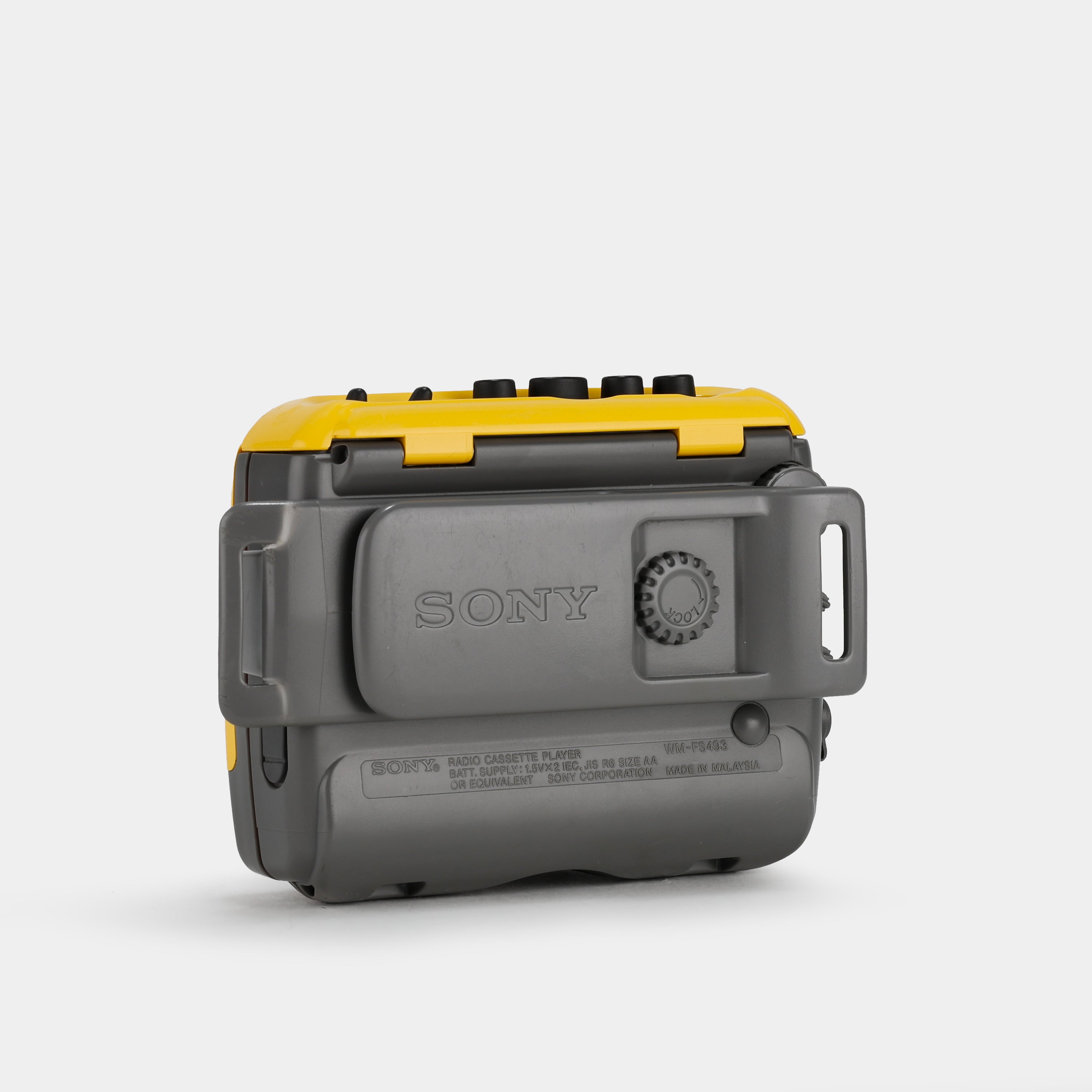 Sony Sports Walkman WM-FS493 AM/FM Yellow Portable Cassette Player