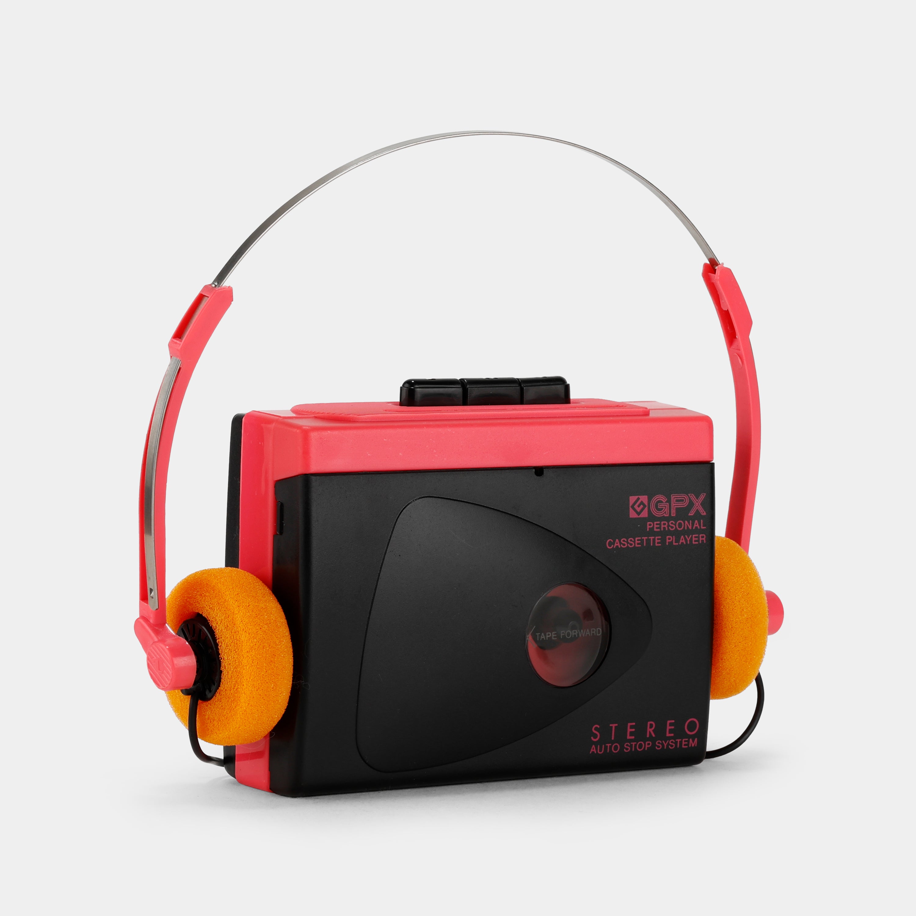 GPX C3019 Pink Stereo Portable Cassette Player