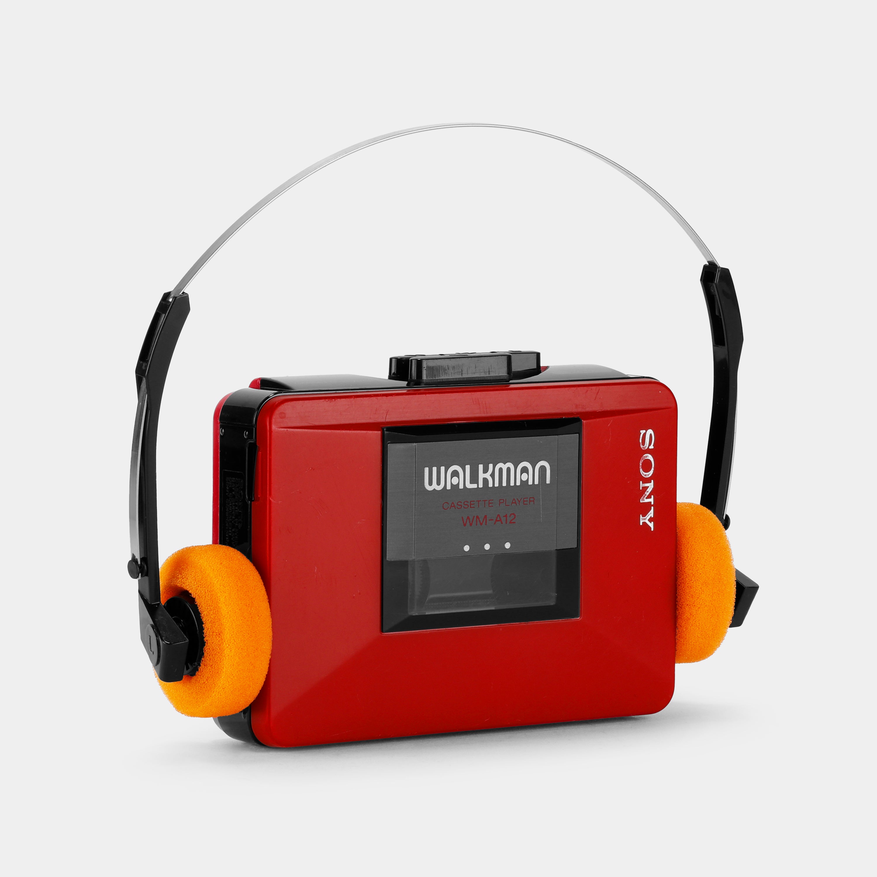 Sony Walkman WM-A12/B12 Red Portable Cassette Player – Retrospekt