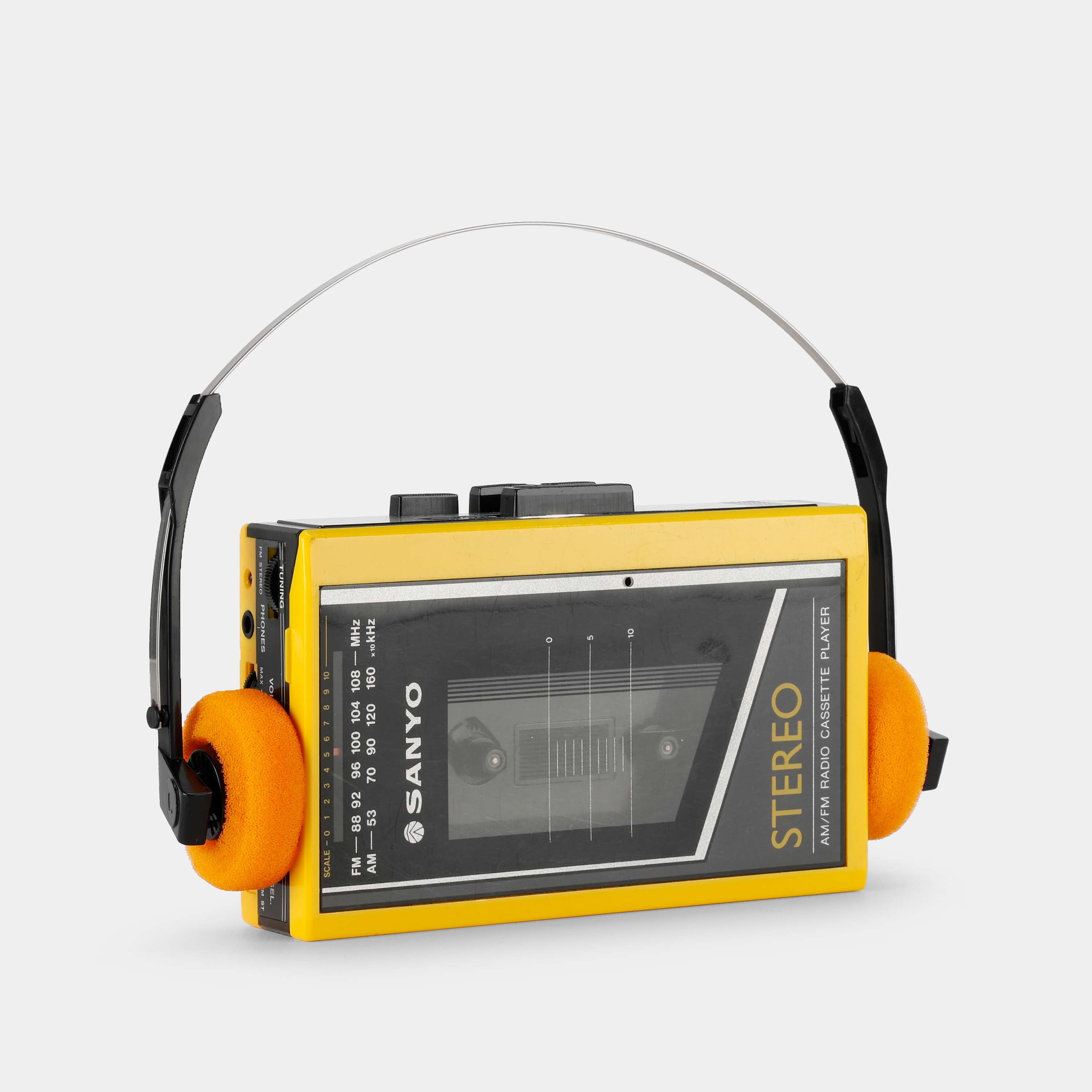 Sanyo MGR61 AM/FM Yellow Portable Cassette Player