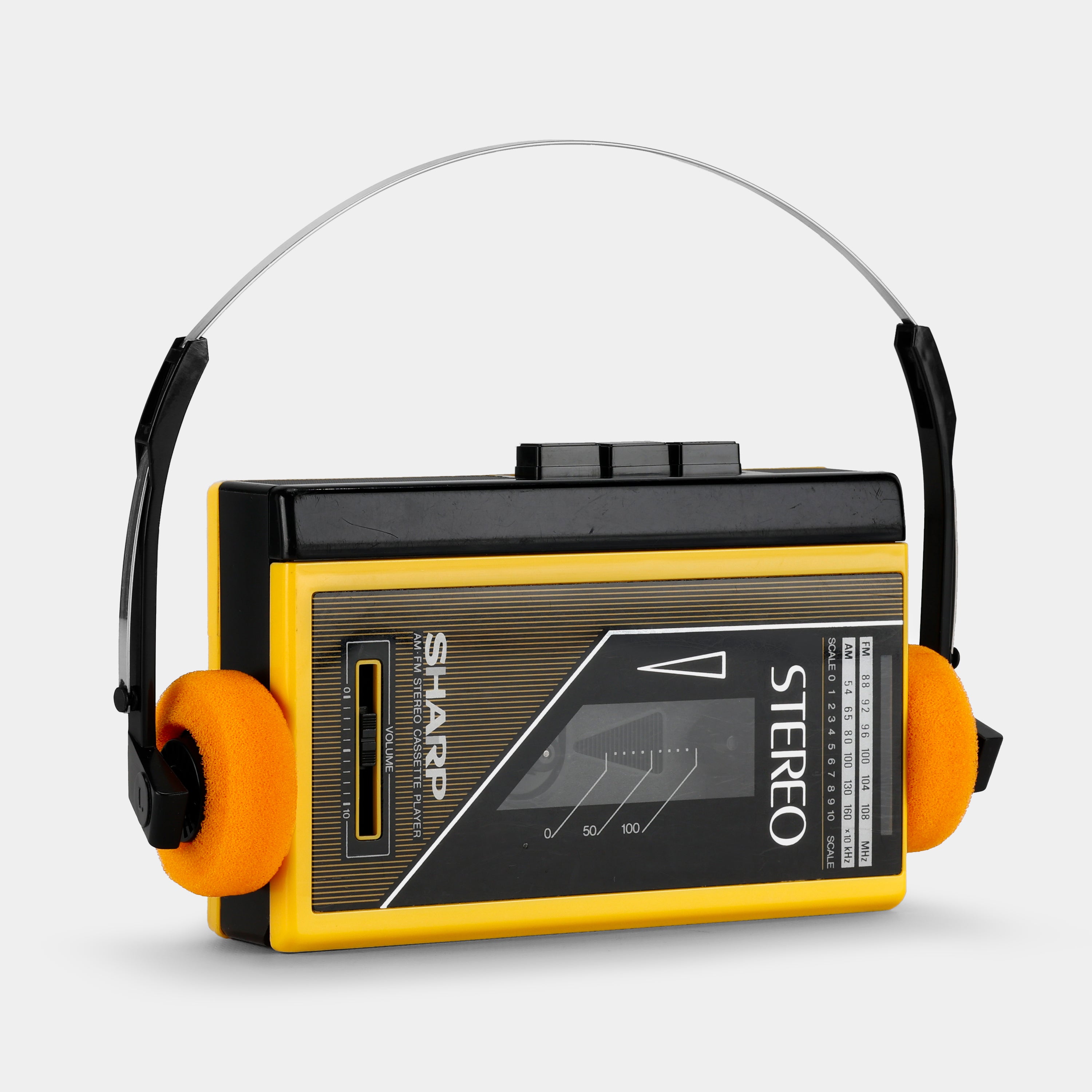 Sharp JC-126 Yellow AM/FM Portable Cassette Player