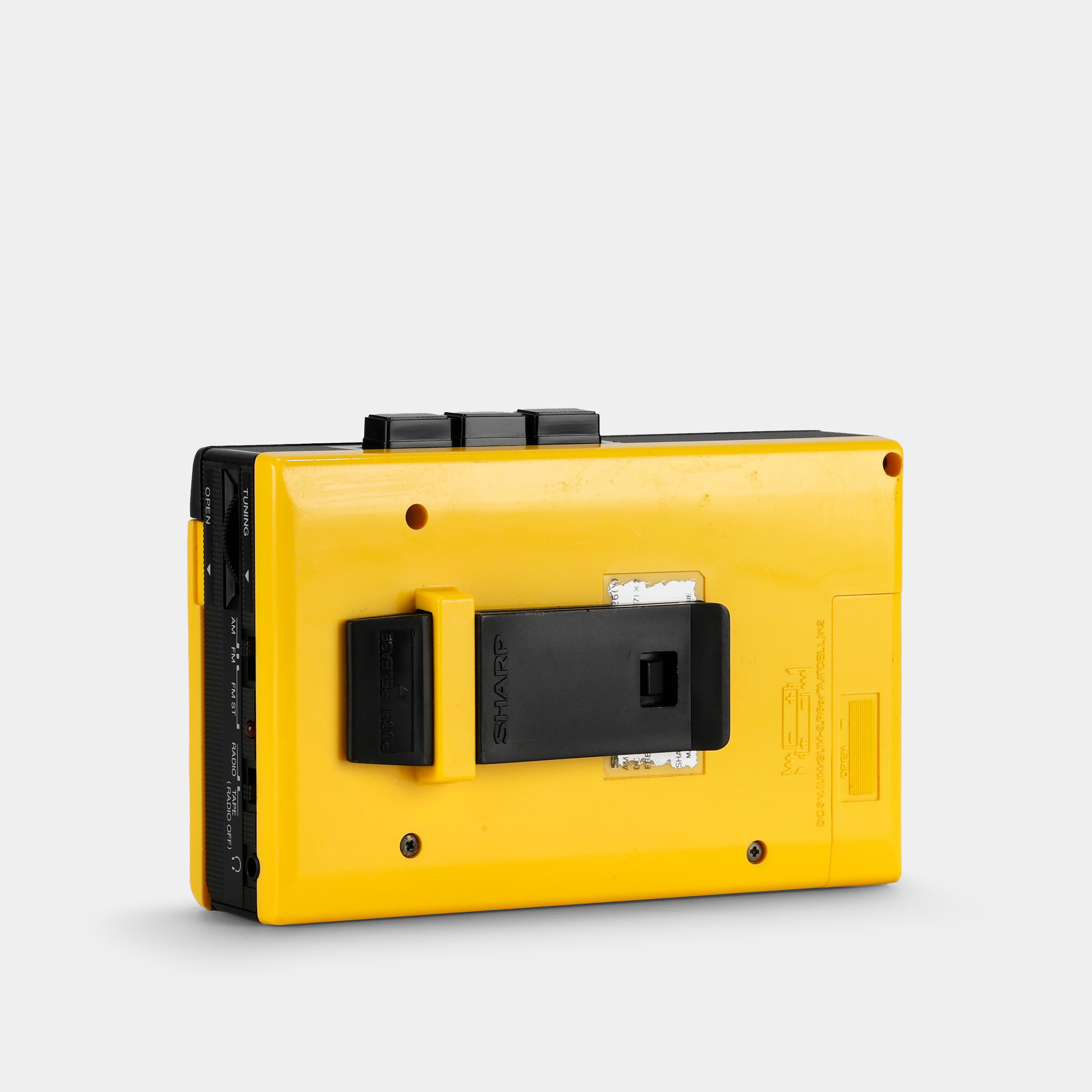 Sharp JC-126 Yellow AM/FM Portable Cassette Player
