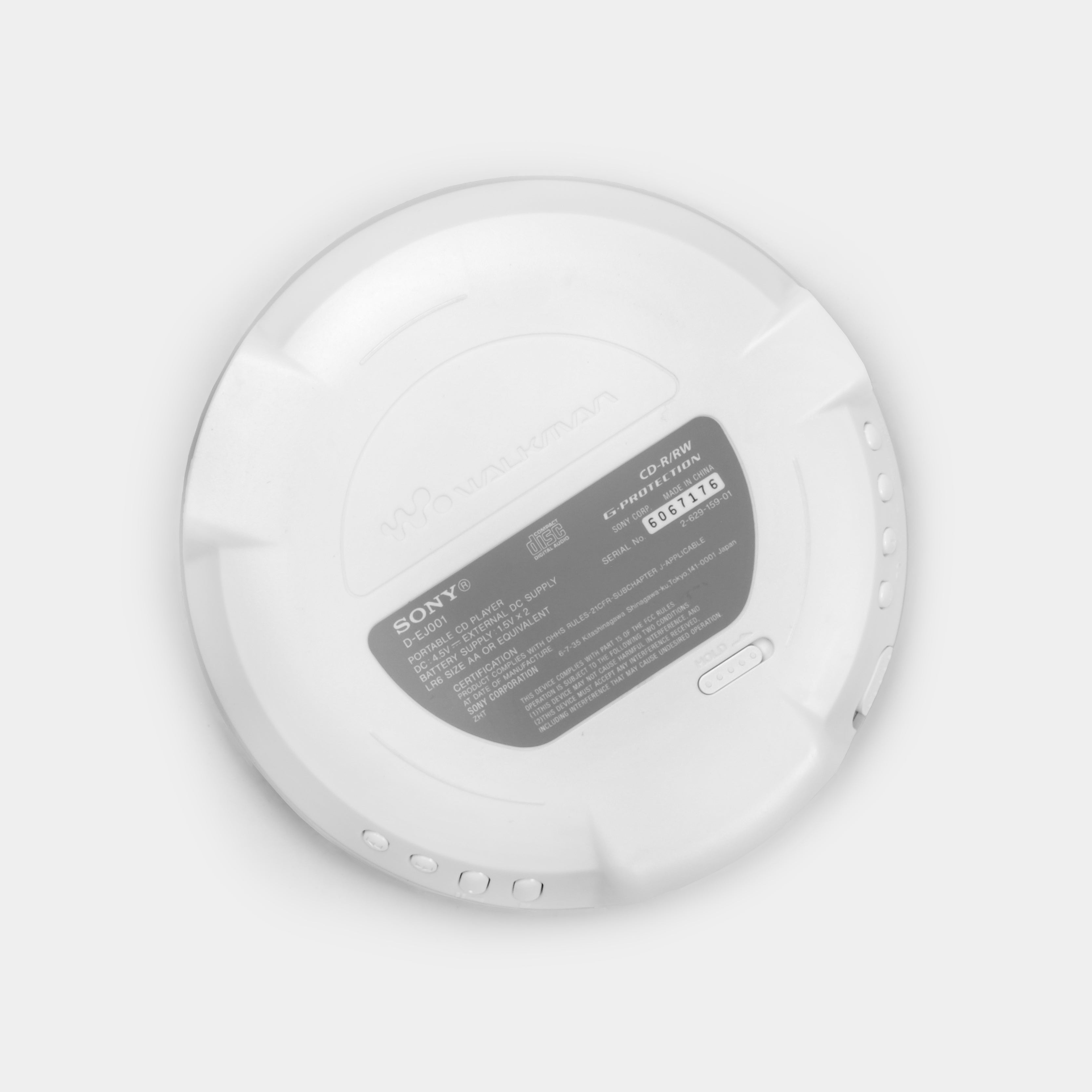 Sony Walkman D-EJ001 White Portable CD Player