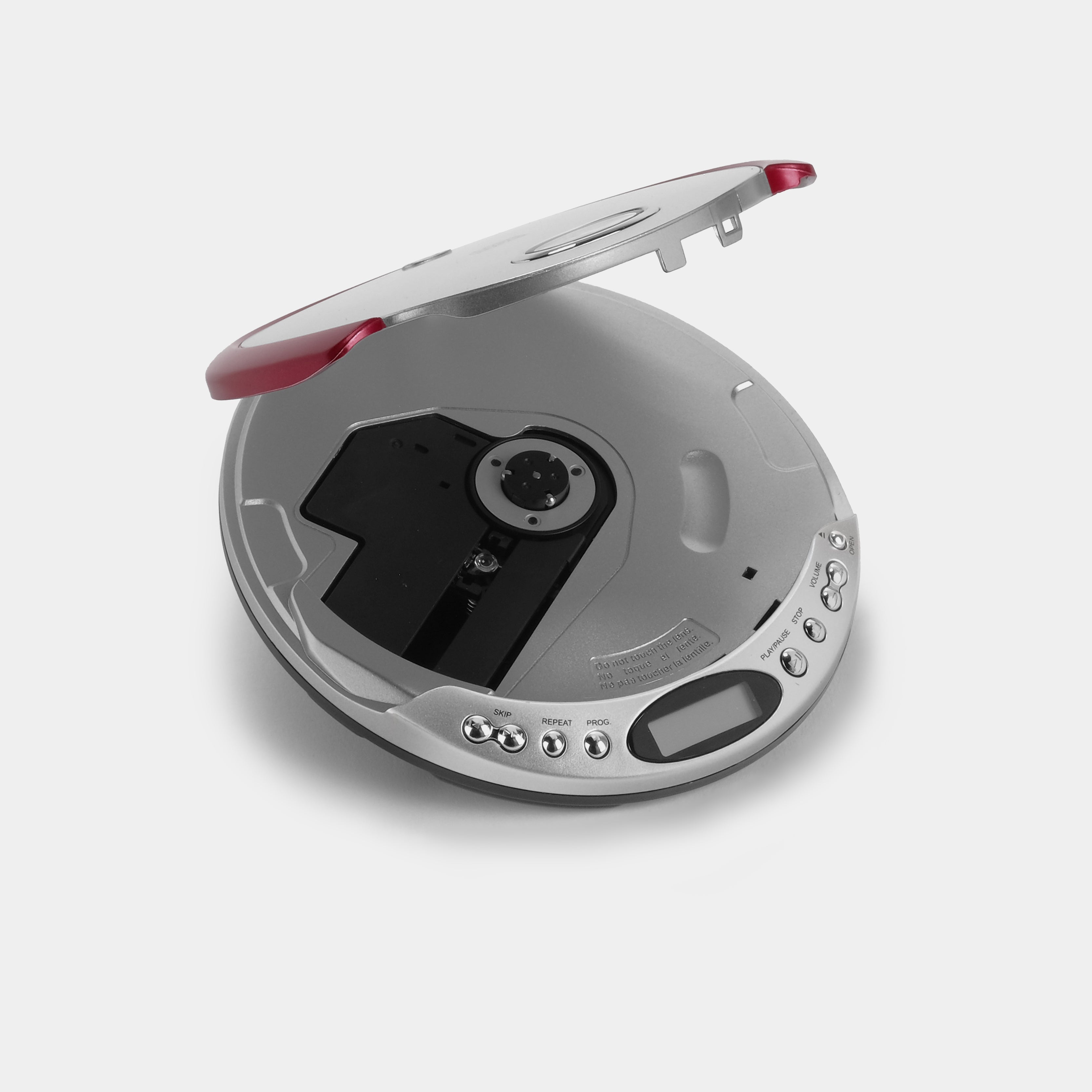 Durabrand CD-566 Silver and Red Portable CD Player