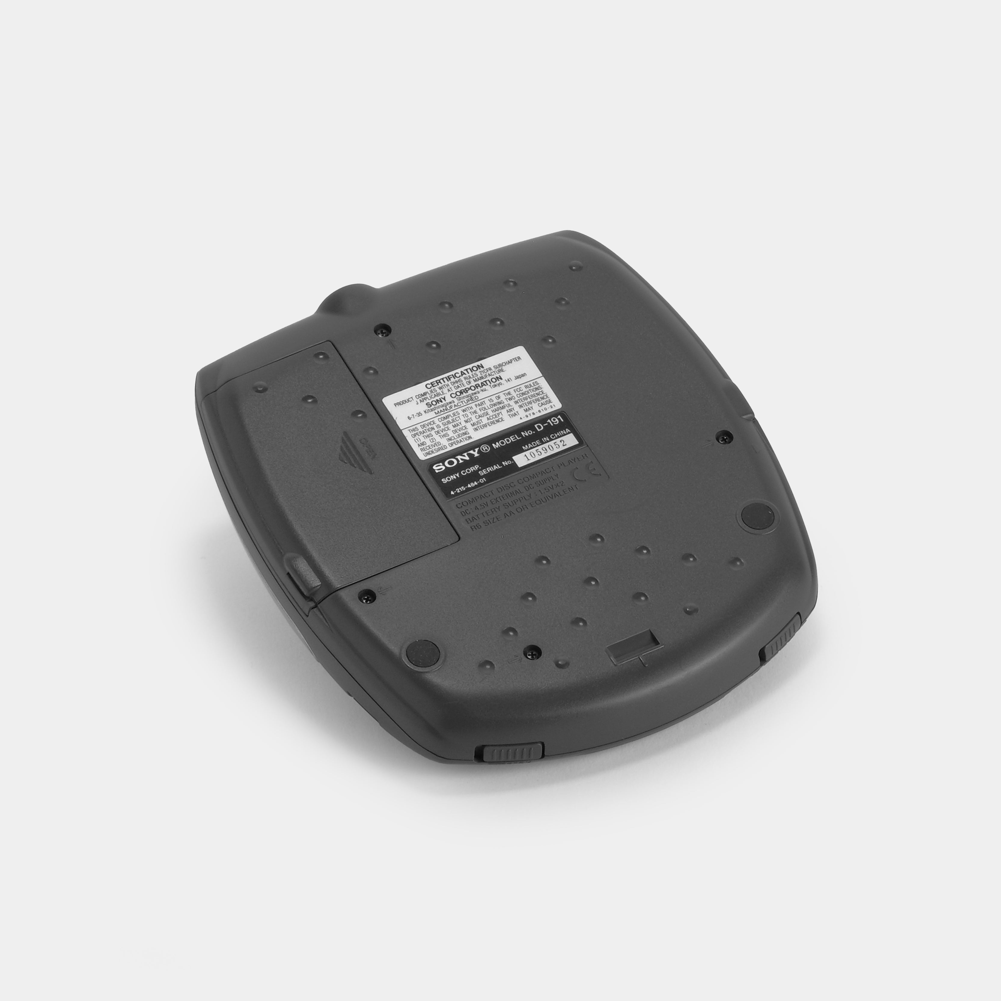 Sony Discman D-191 Portable CD Player