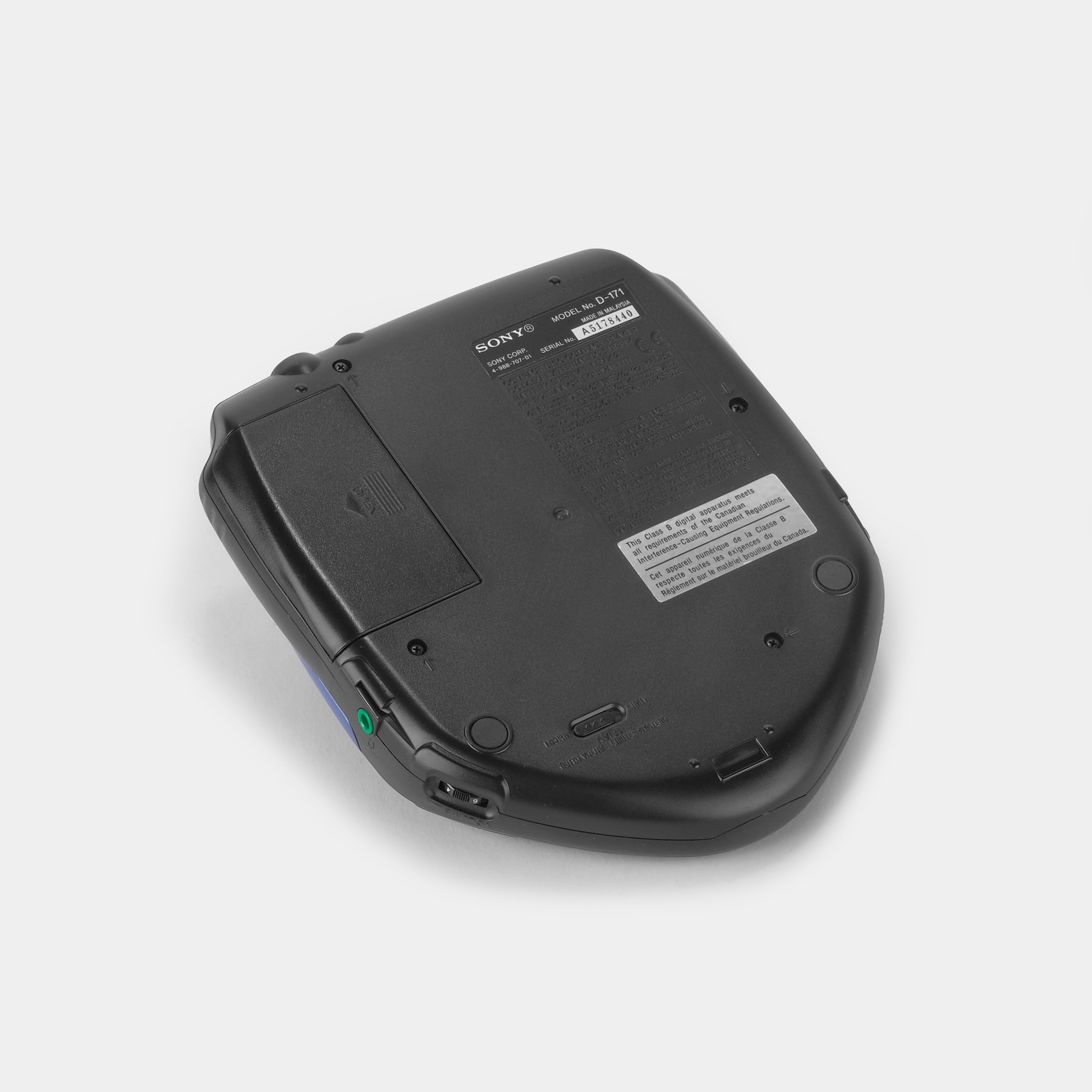 Sony Discman D-171 Blue Portable CD Player