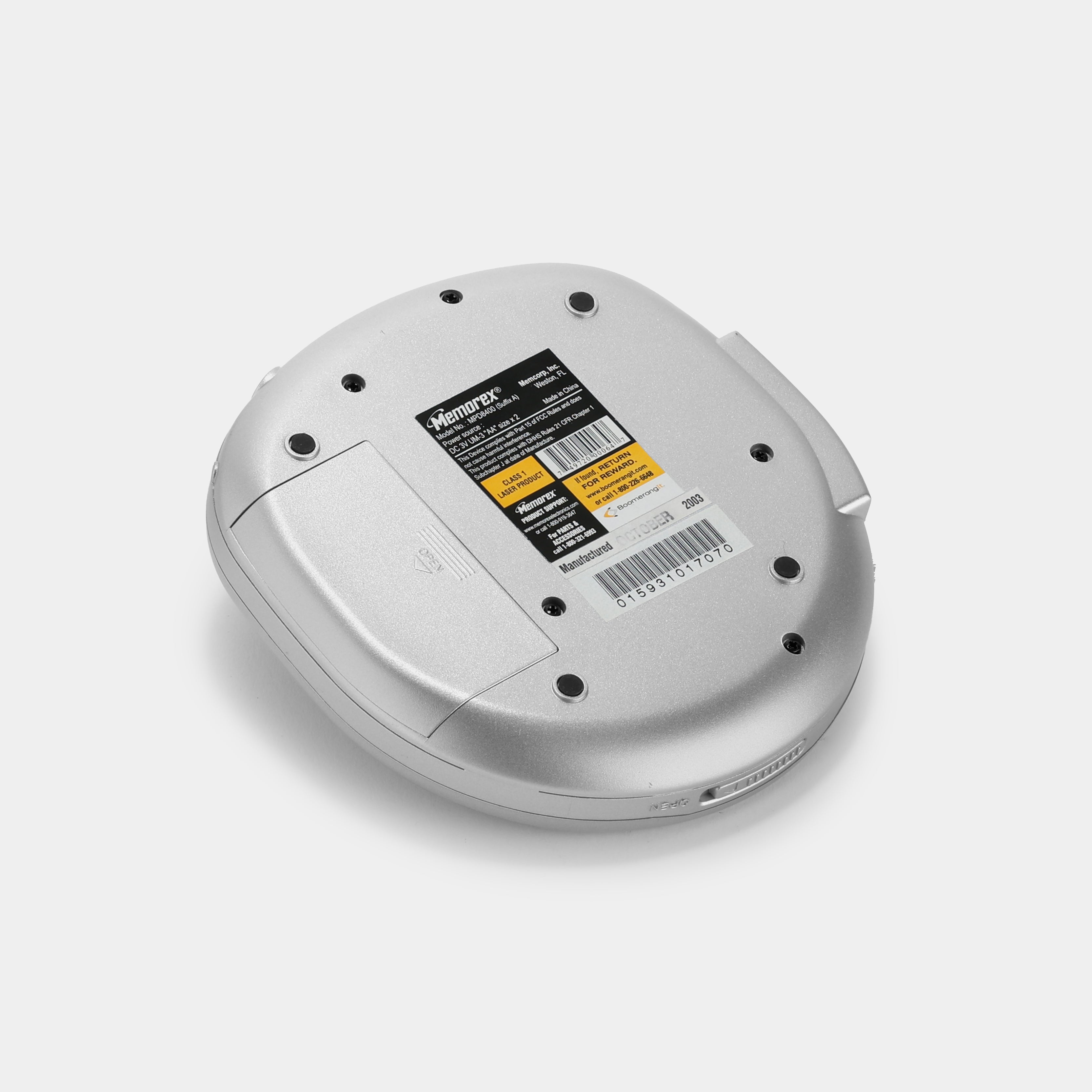 Memorex MPD8400 Portable CD Player