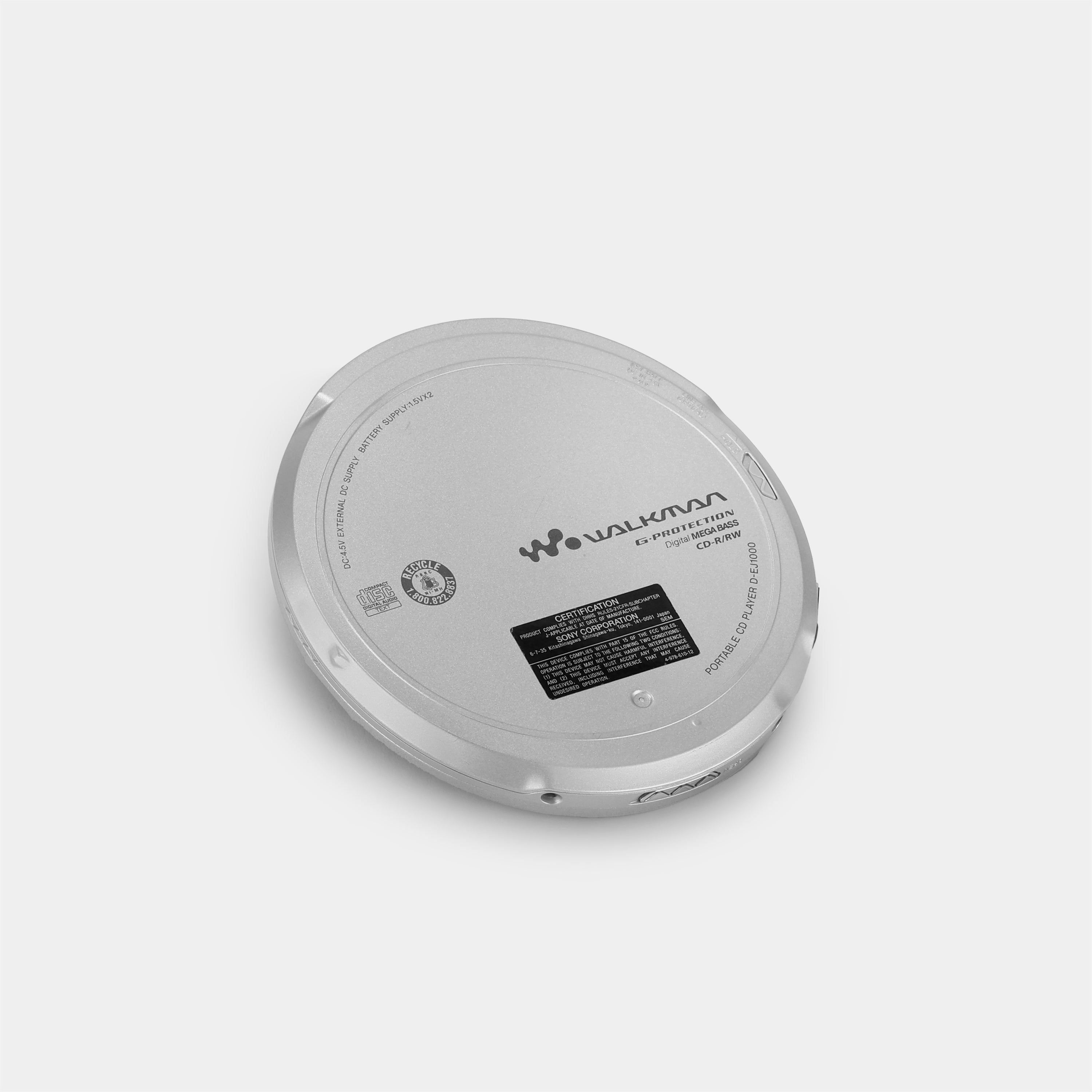 SonyWalkman D-EJ1000 Portable CD Player