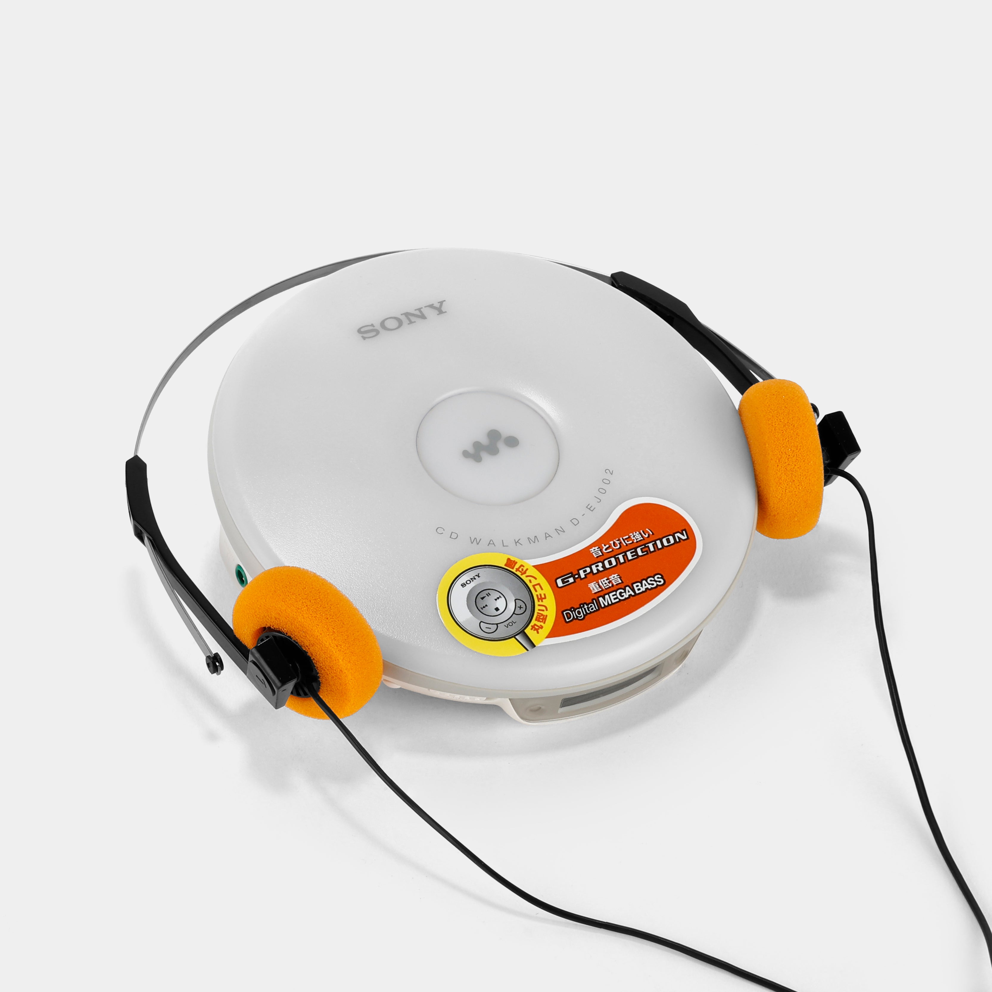Sony Walkman D-EJ002 White Portable CD Player