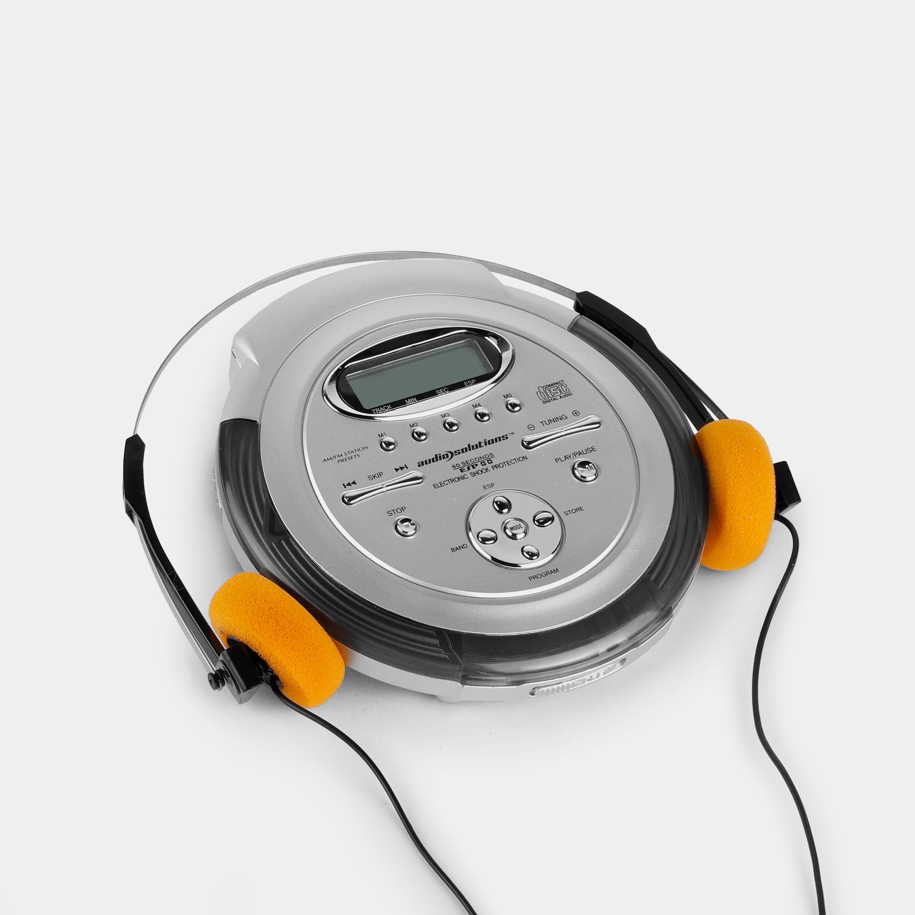 Audio Solutions C17H2295 Silver Portable CD Player