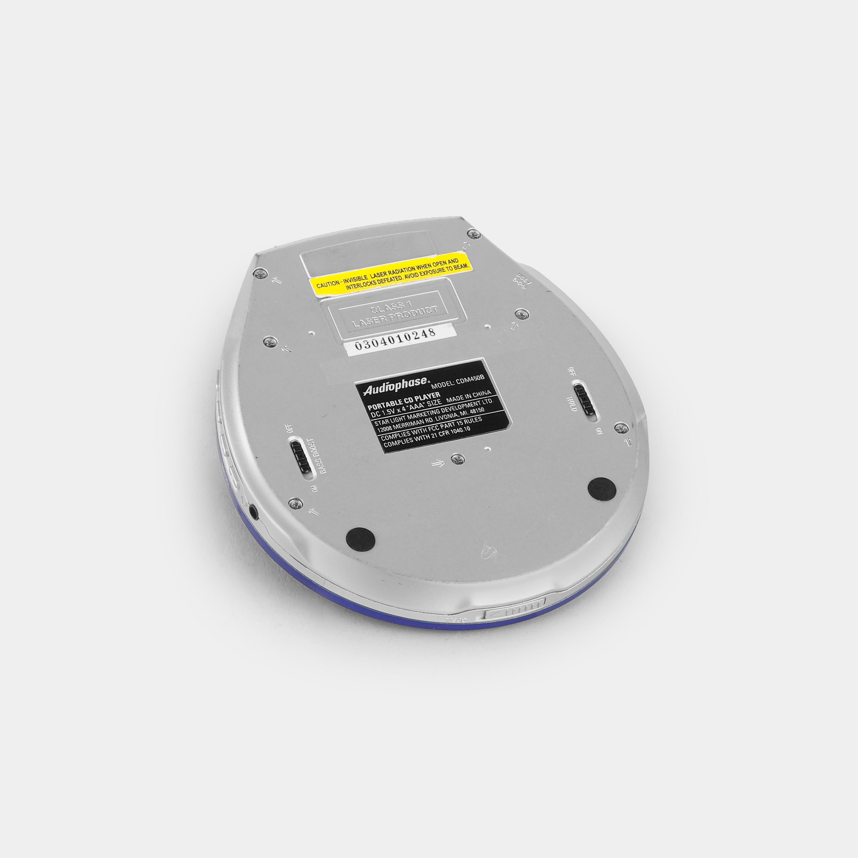 Audiophase CDM450B Portable CD Player