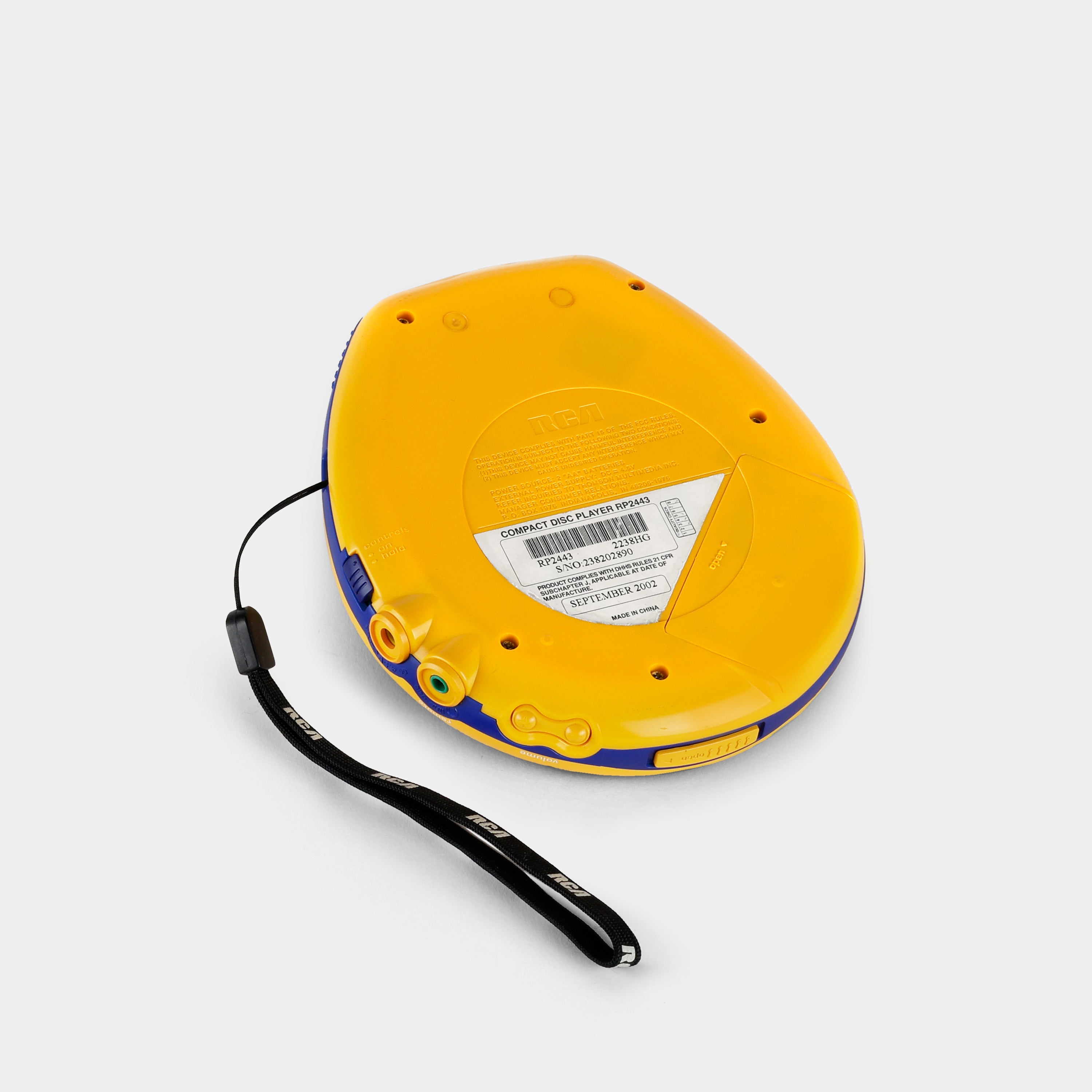 RCA RP-2443 Yellow Portable CD Player