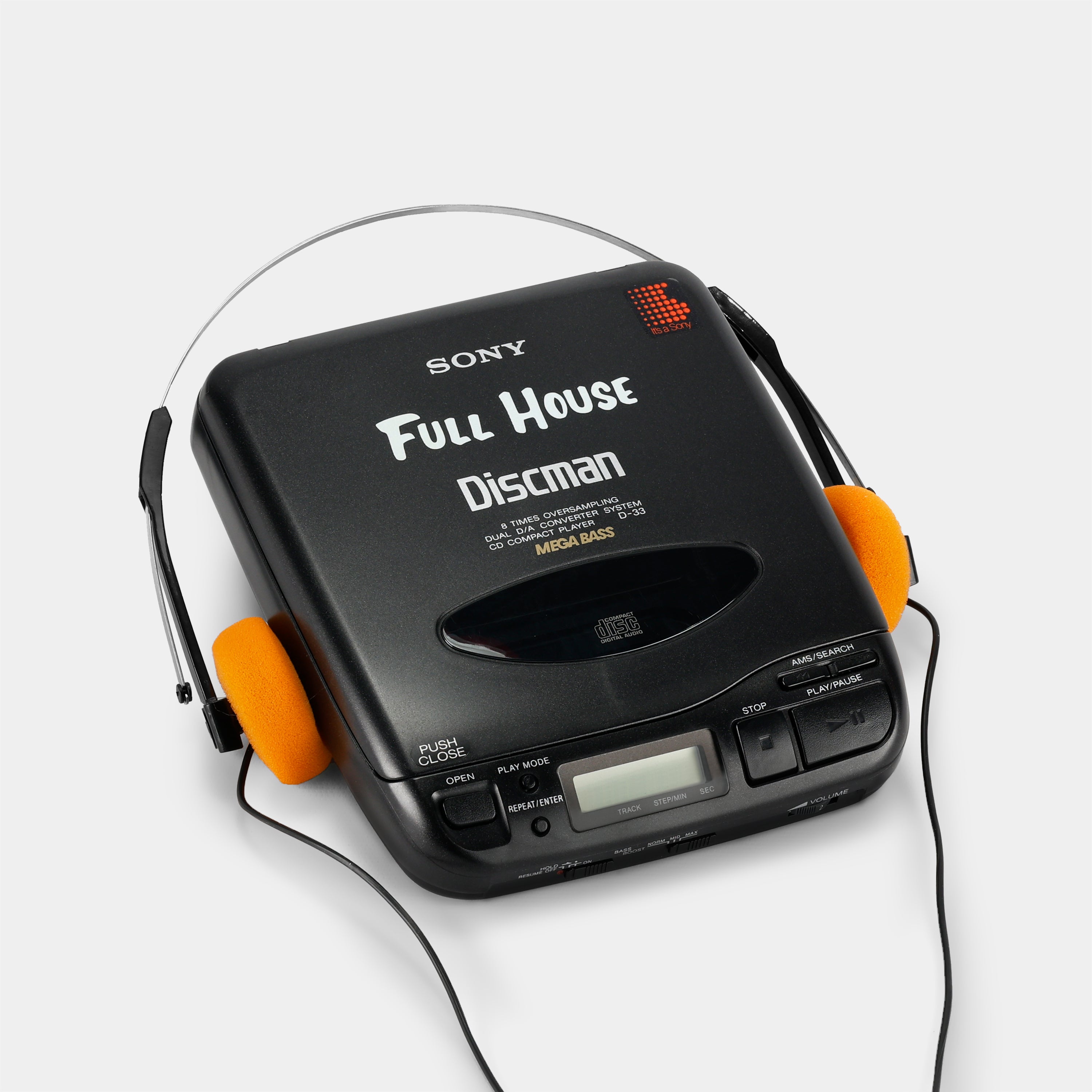 Sony Discman D-33 Full House Portable CD Player