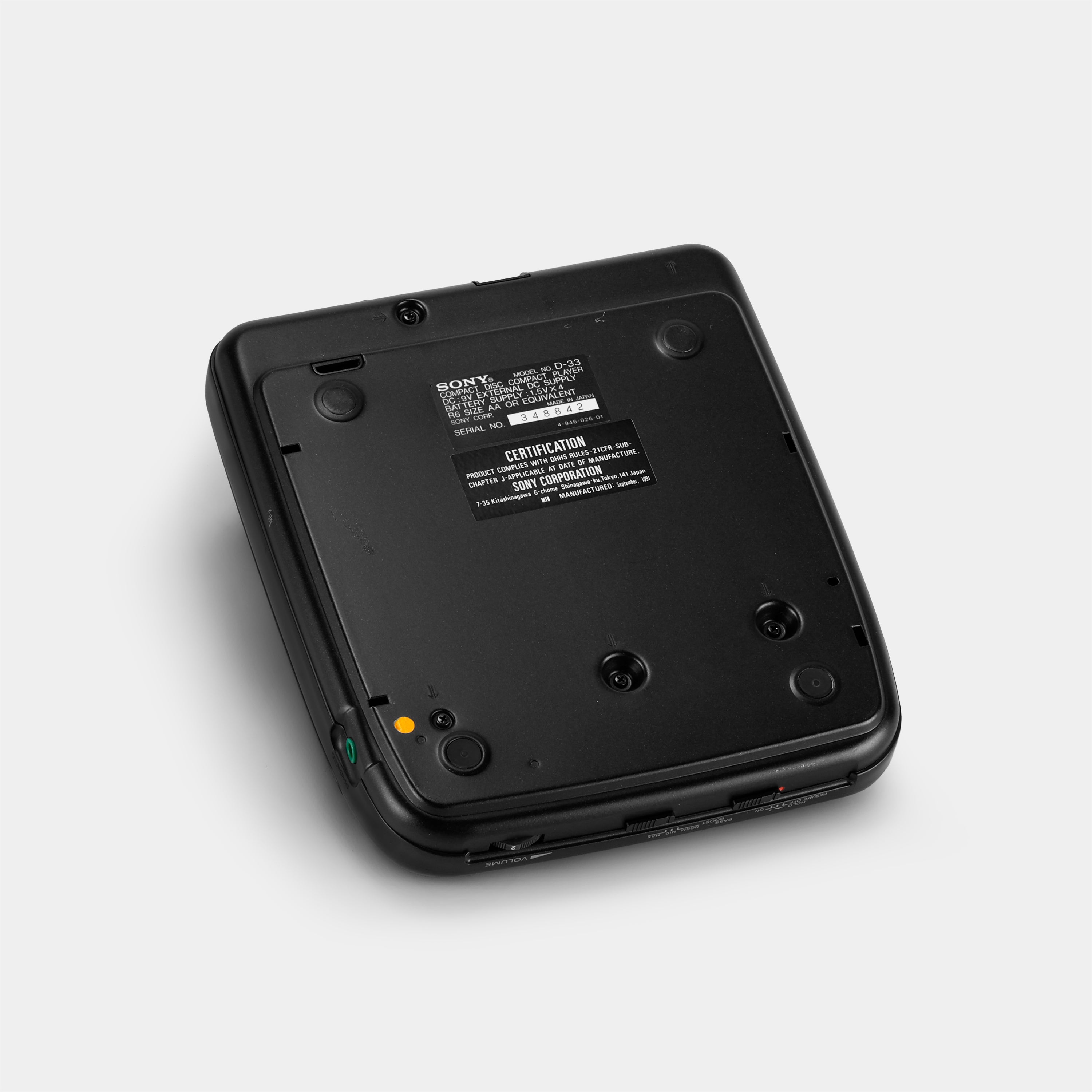 Sony Discman D-33 Full House Portable CD Player