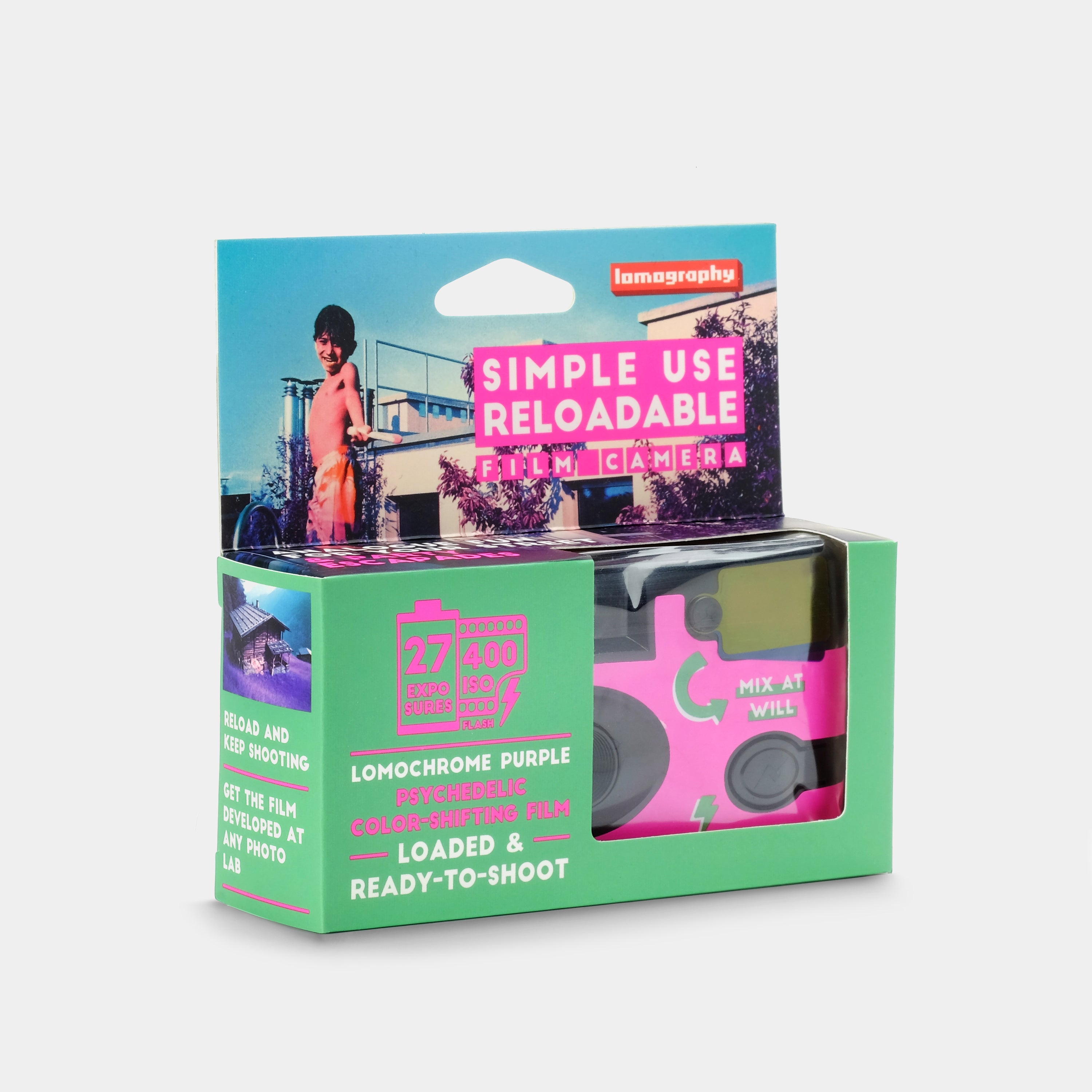 Lomochrome Purple Simple Use 35mm Point and Shoot Film Camera