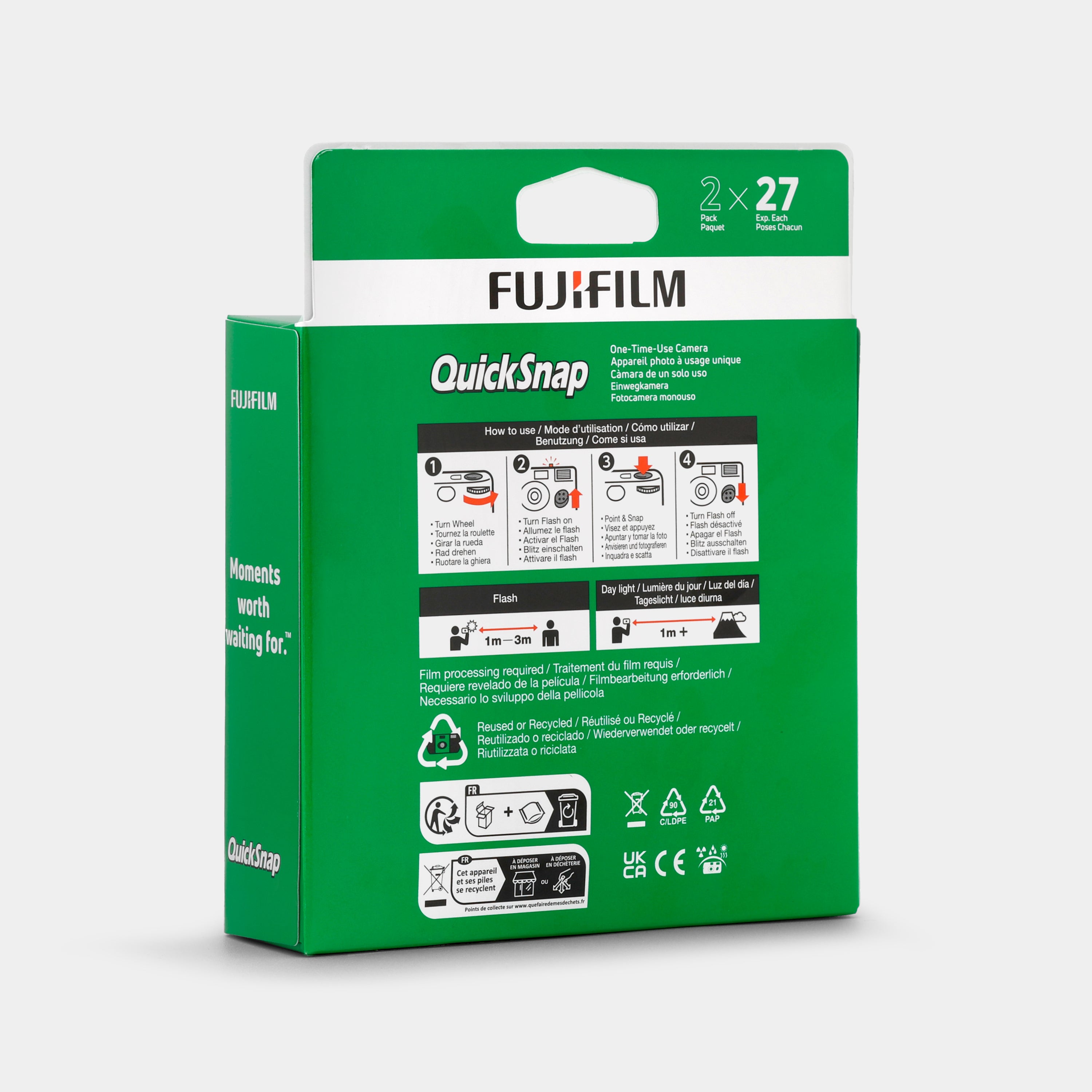 Fujifilm QuickSnap Disposable 35mm Film Camera 2 Pack